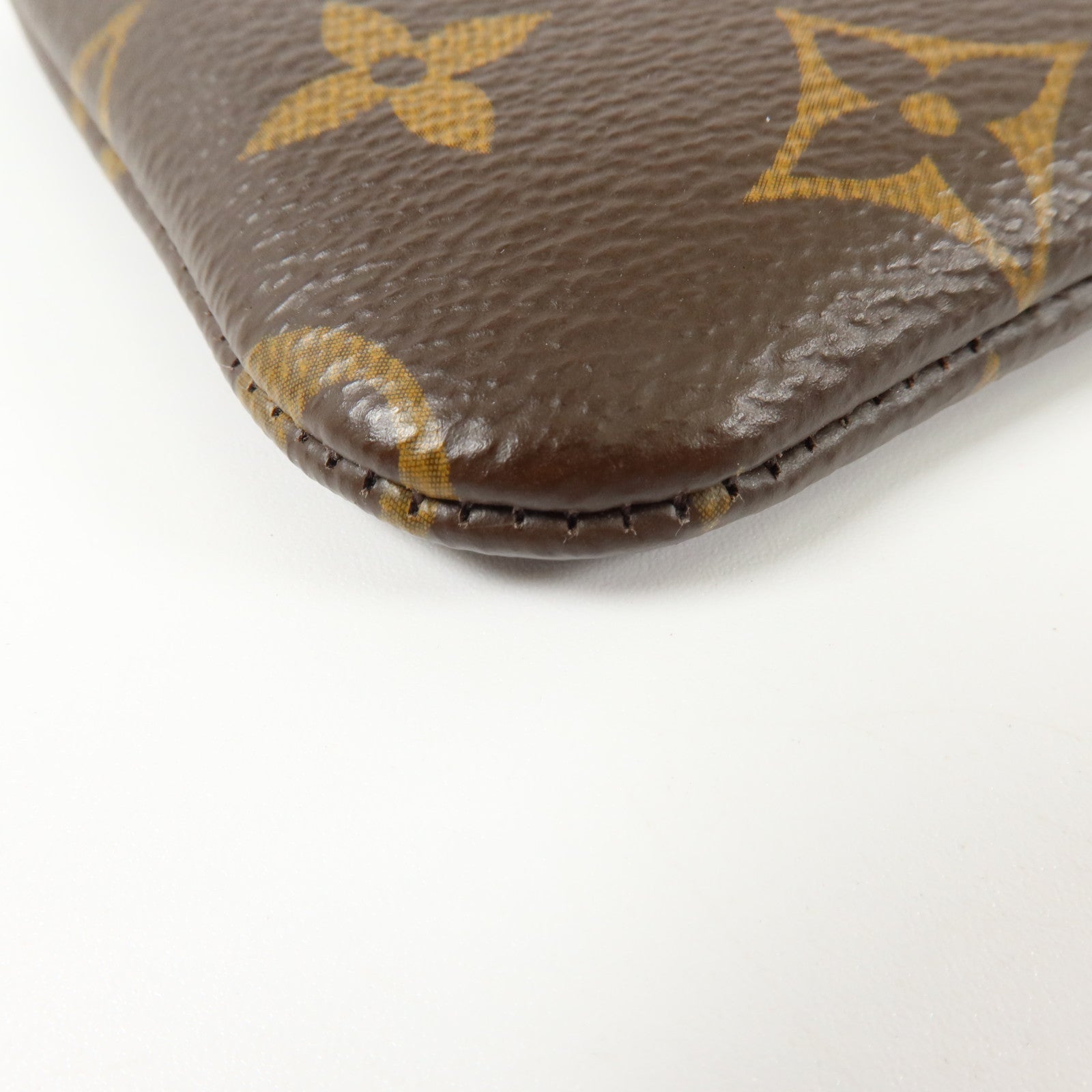 LOUIS VUITTON Monogram Key Pouch S金扣鎖匙套