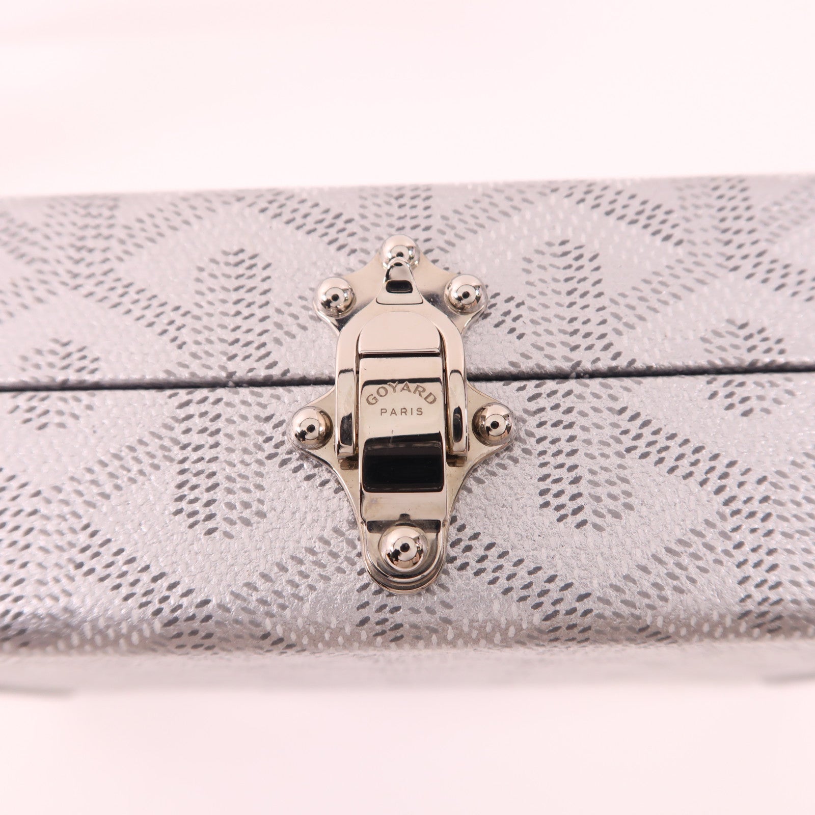 GOYARD 【激減優惠】塗層帆布Minaudiere Trunk Bag銀扣肩背袋