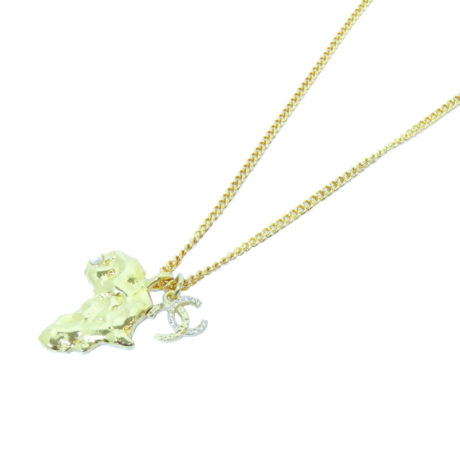 CHANEL 金屬Necklace項鍊金色