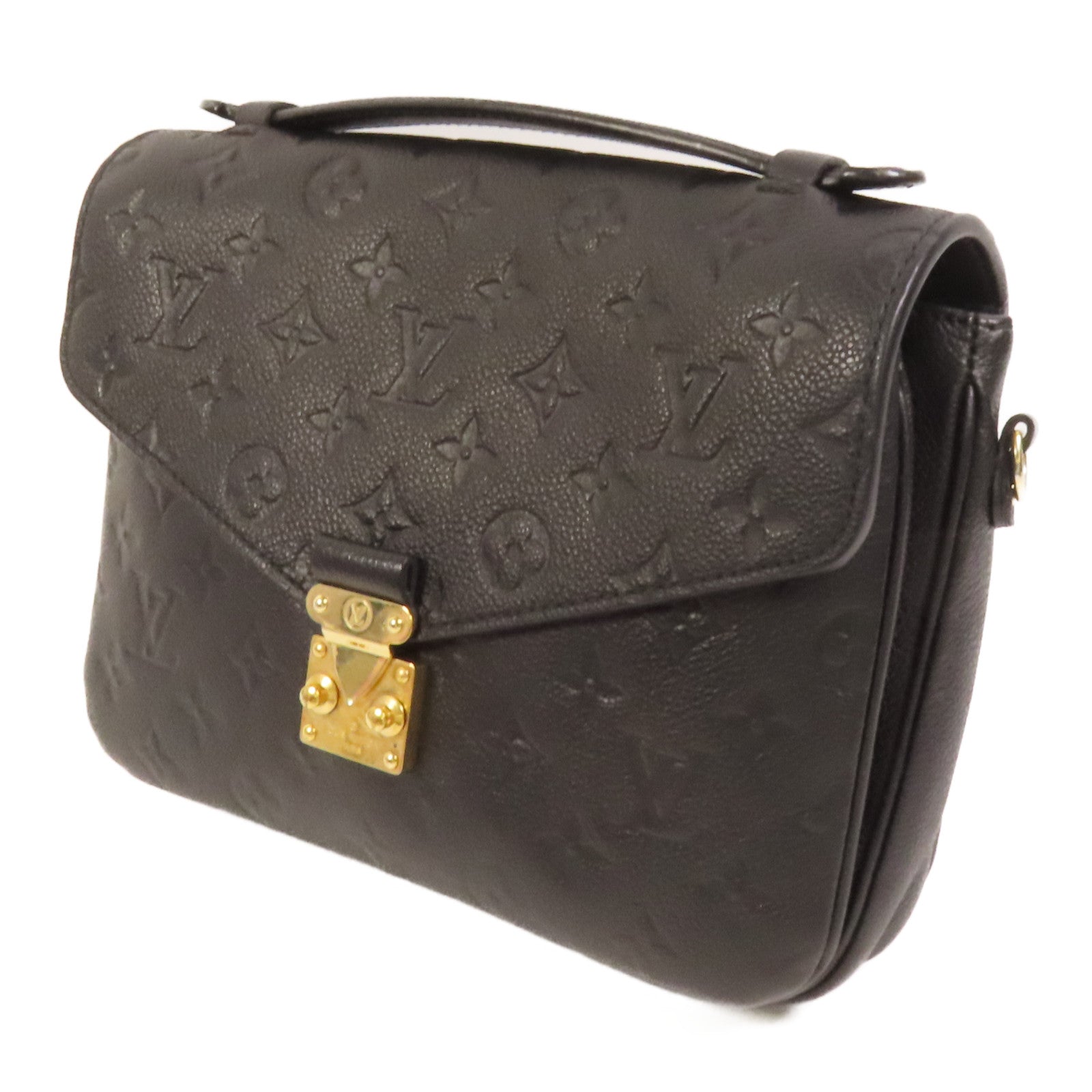 LOUIS VUITTON Monogram Empreinte Pochette Metis金扣手挽肩背兩用袋