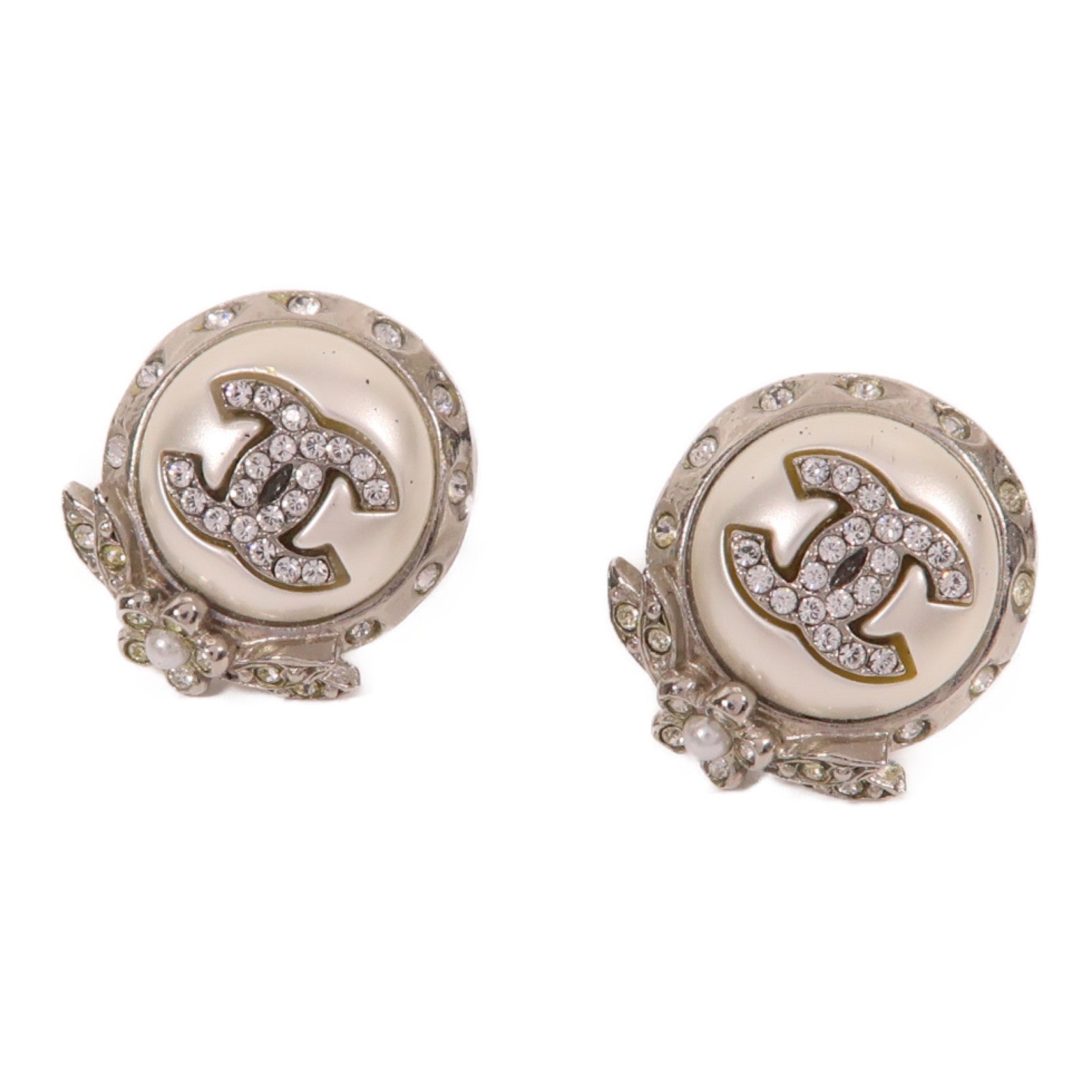 CHANEL 金屬Earrings耳環銀色
