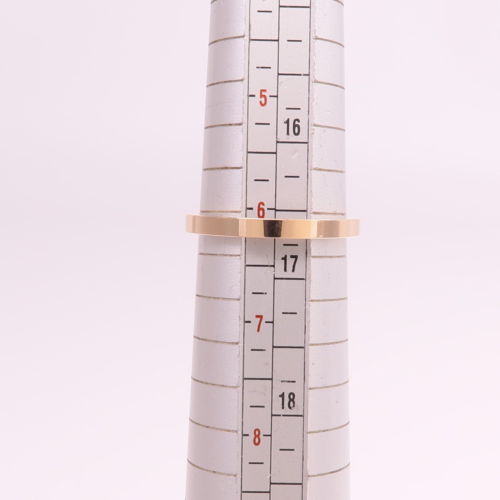 HERMES 18K玫瑰金Chaine d'ancre Contour鑽石戒指