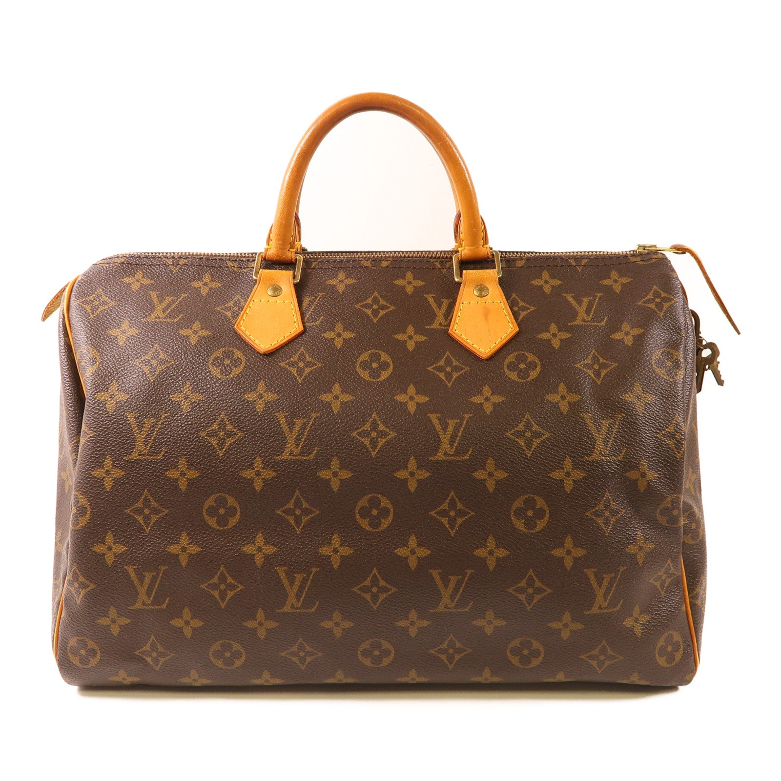 LOUIS VUITTON Monogram Speedy 35金扣手挽袋