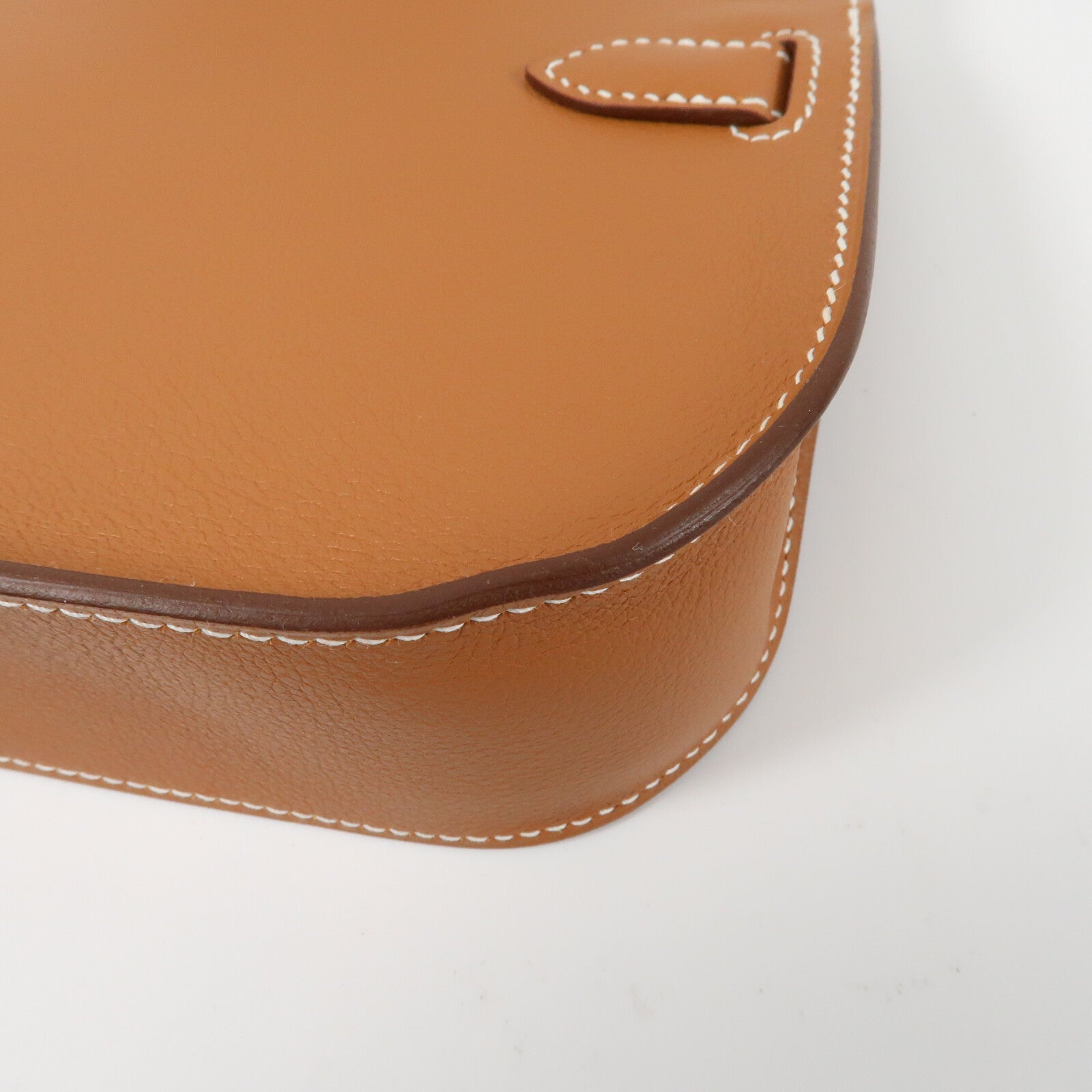 HERMES Evercolor皮革Mini Jypsiere金扣肩背袋Gold