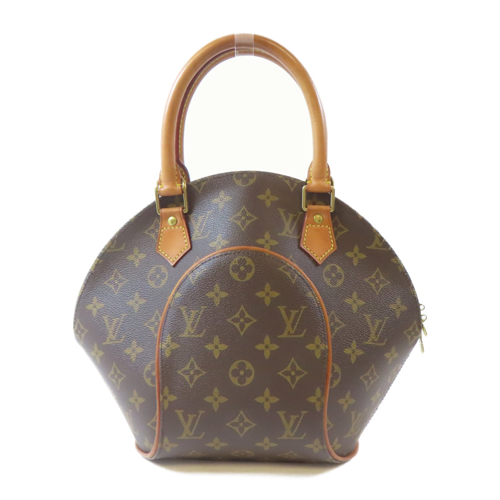 LOUIS VUITTON Monogram Ellipse PM金扣手挽袋啡色