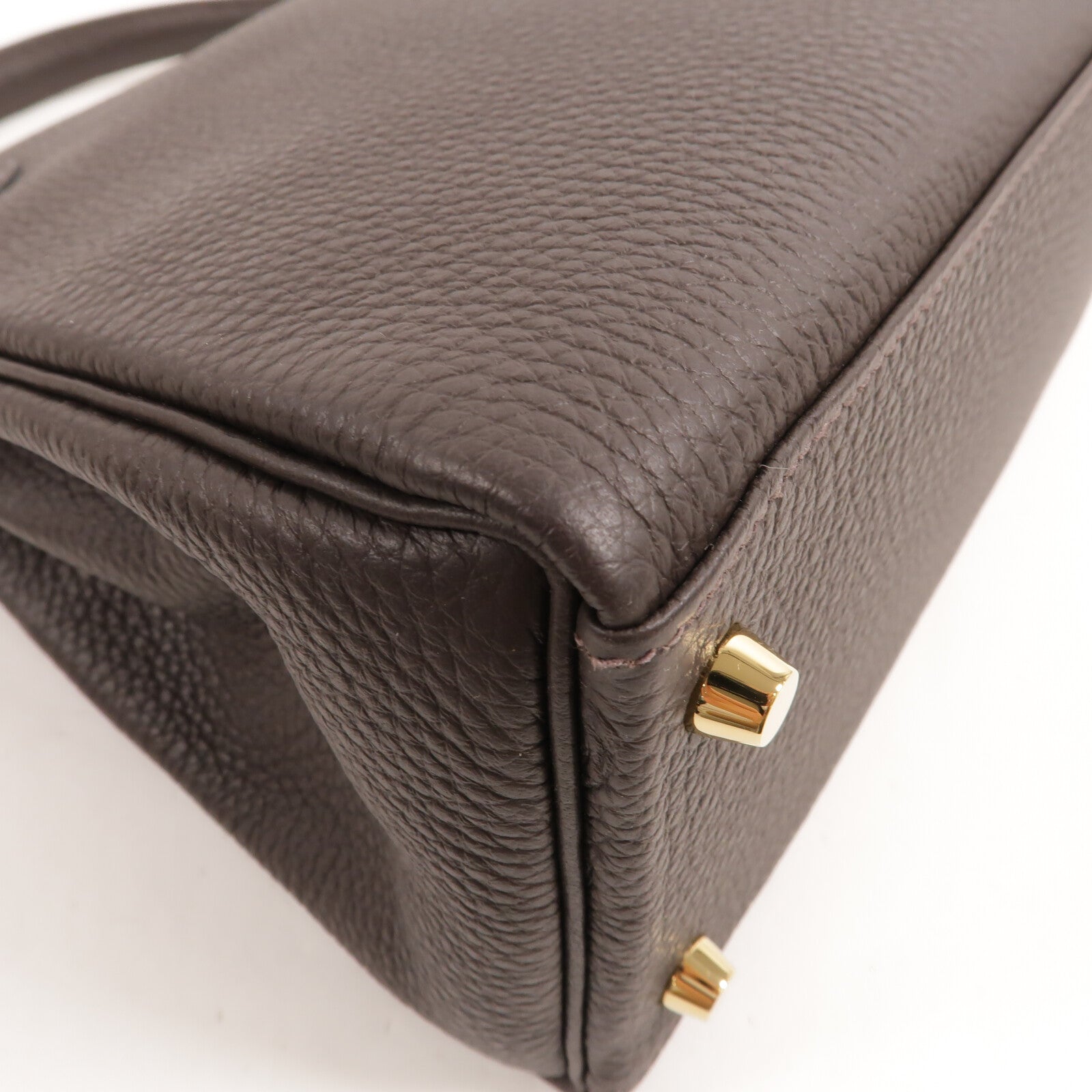 HERMES Togo皮革Kelly 28手挽肩背兩用袋Macassar