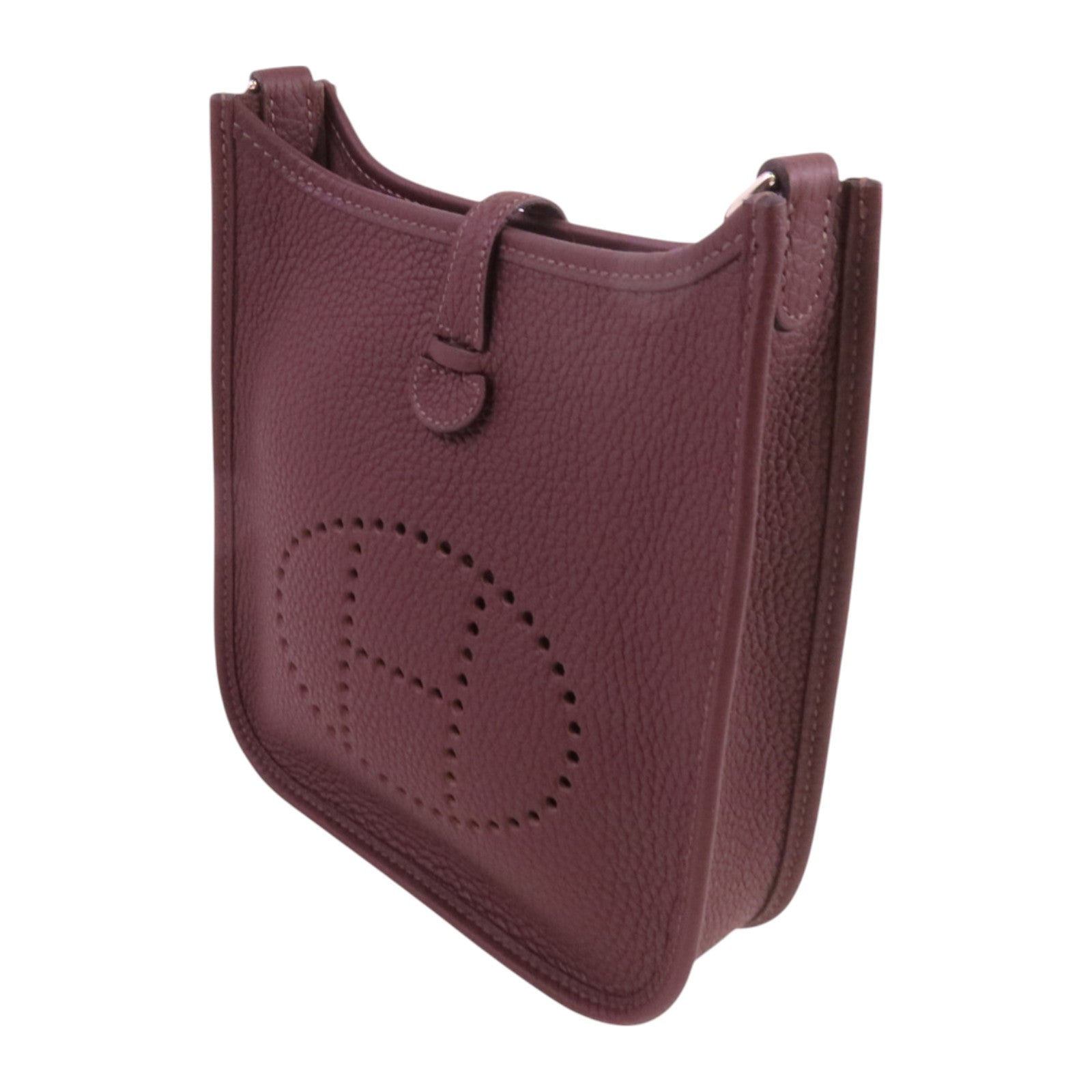 HERMES Clemence皮革Evelyne TPM銀扣肩背袋