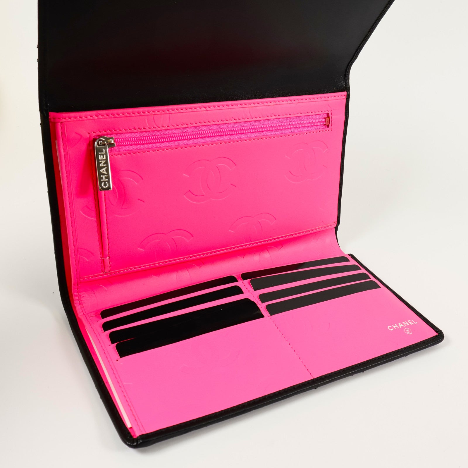 CHANEL 牛皮皮革Cambon Long Wallet長錢包