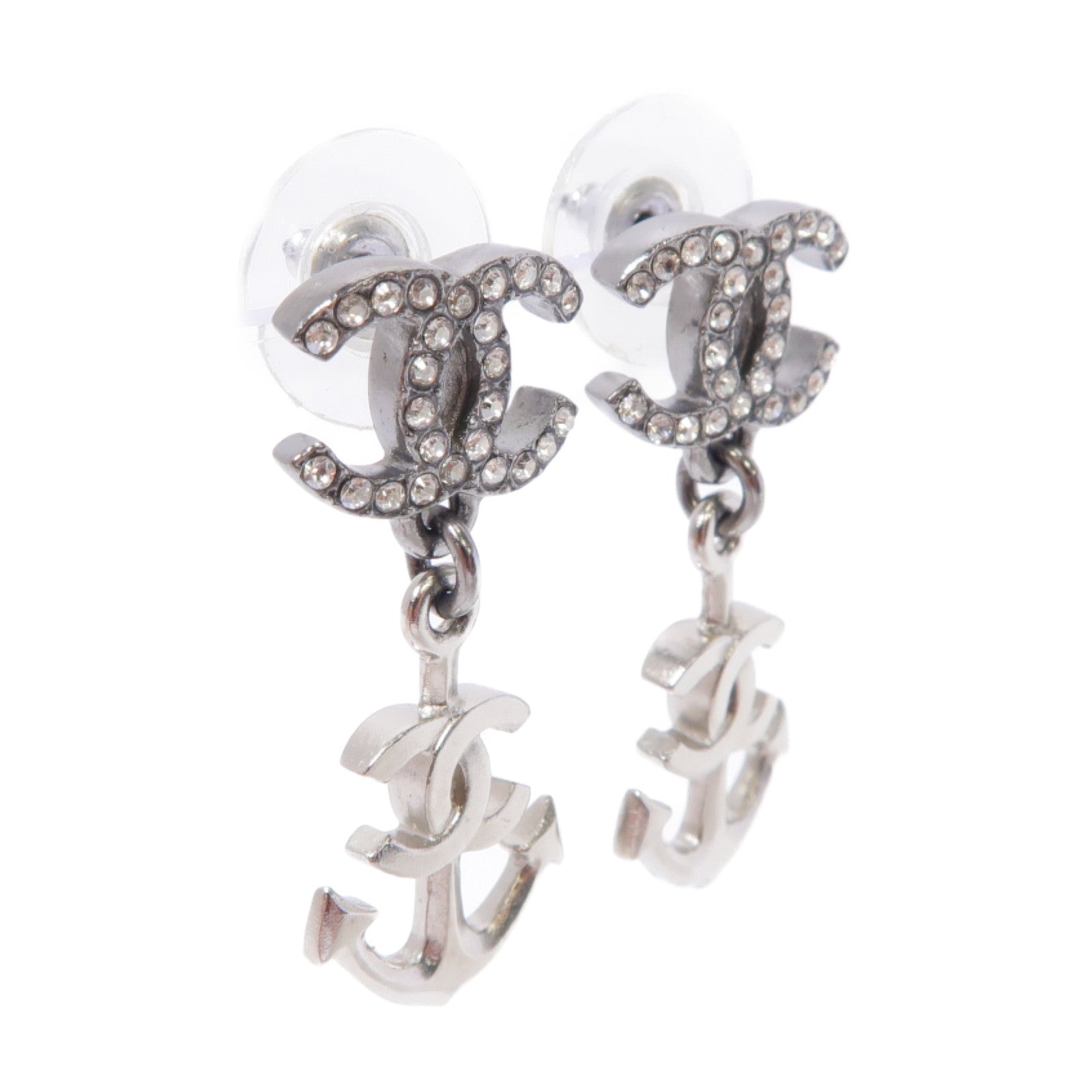 CHANEL 金屬Earring耳環銀色
