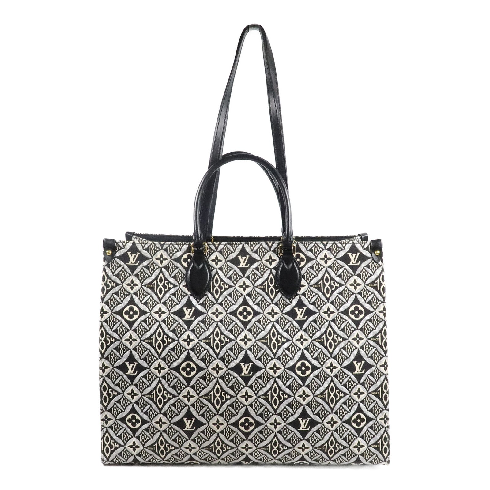 LOUIS VUITTON Monogram Jacquard Since 1854 OnTheGo GMLOUIS VUITTON LV 2 Way Bag Monogram Jacquard Since 1854 OnTheGo GM M57207 Canvas金扣手挽肩背兩用袋