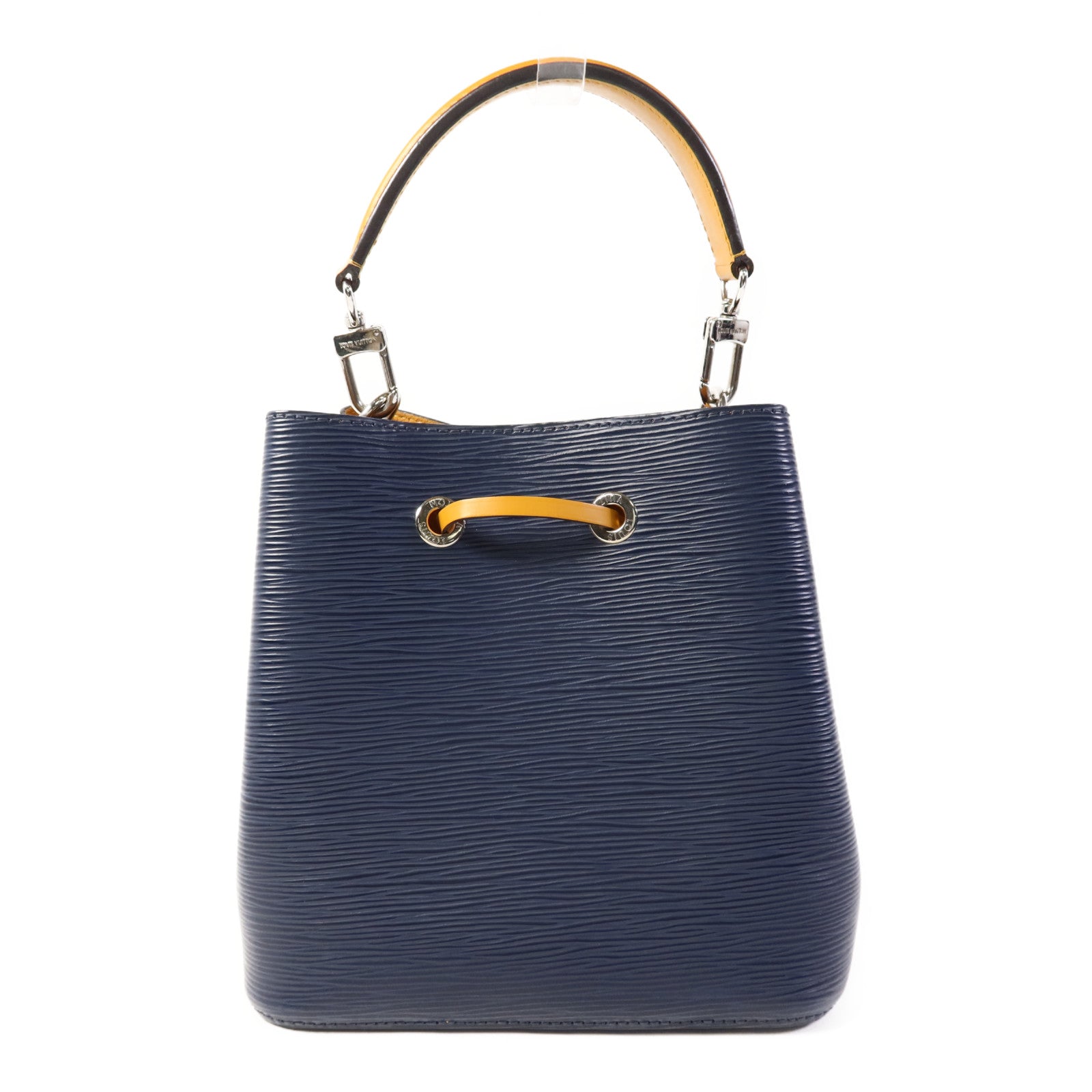 LOUIS VUITTON Epi Neo Noe BB銀扣手挽肩背兩用袋深藍色