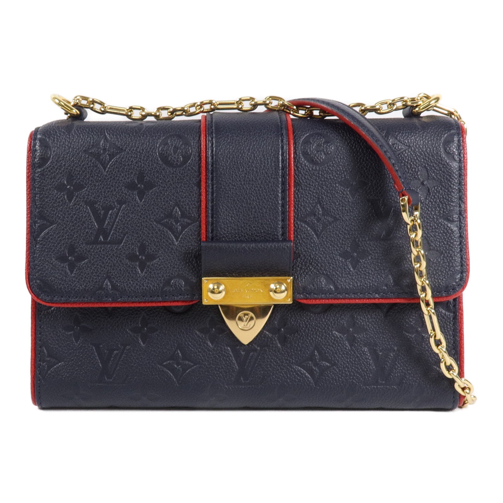 LOUIS VUITTON Monogram Empreinte Saint Sulpice PM鏈帶肩背袋