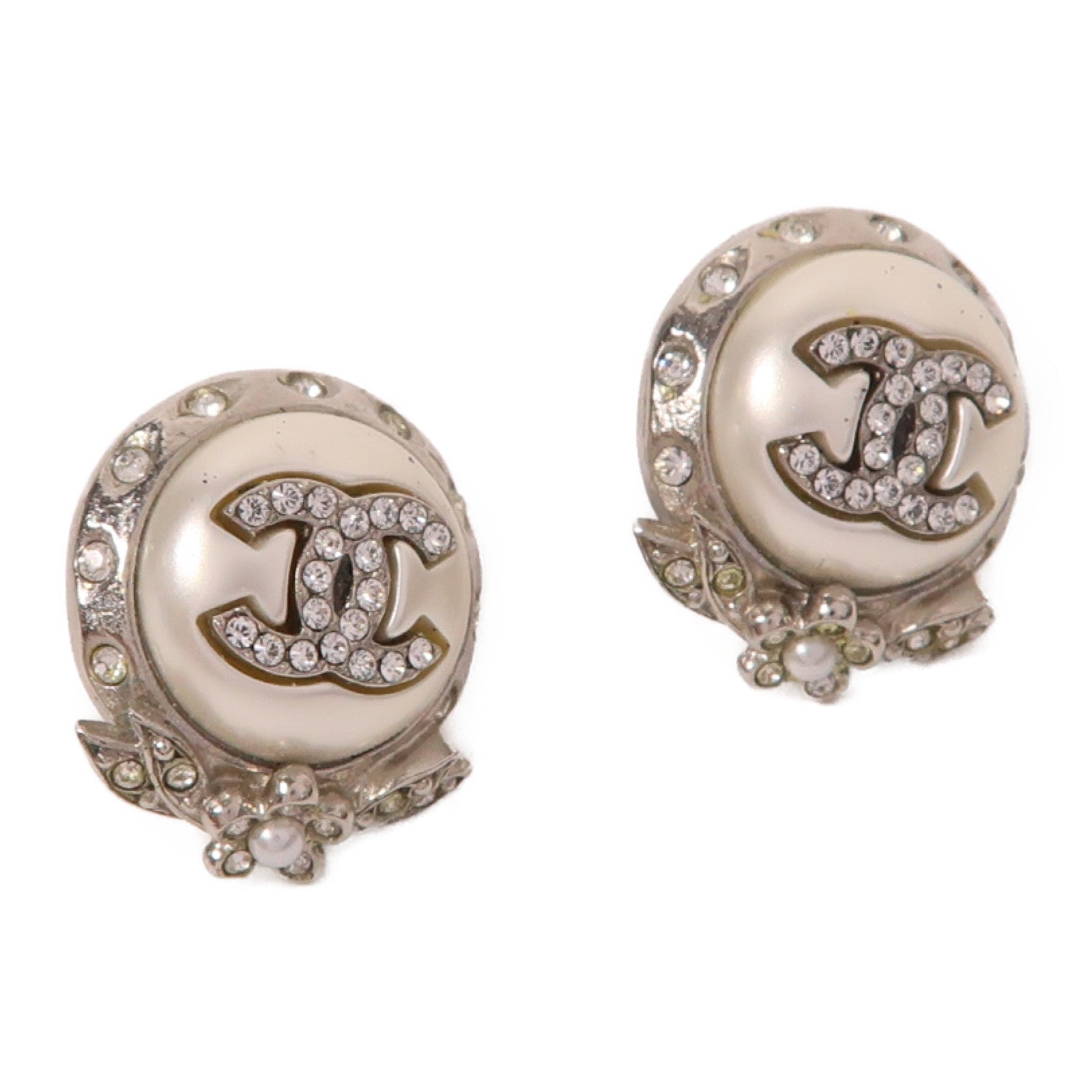 CHANEL 金屬Earrings耳環銀色