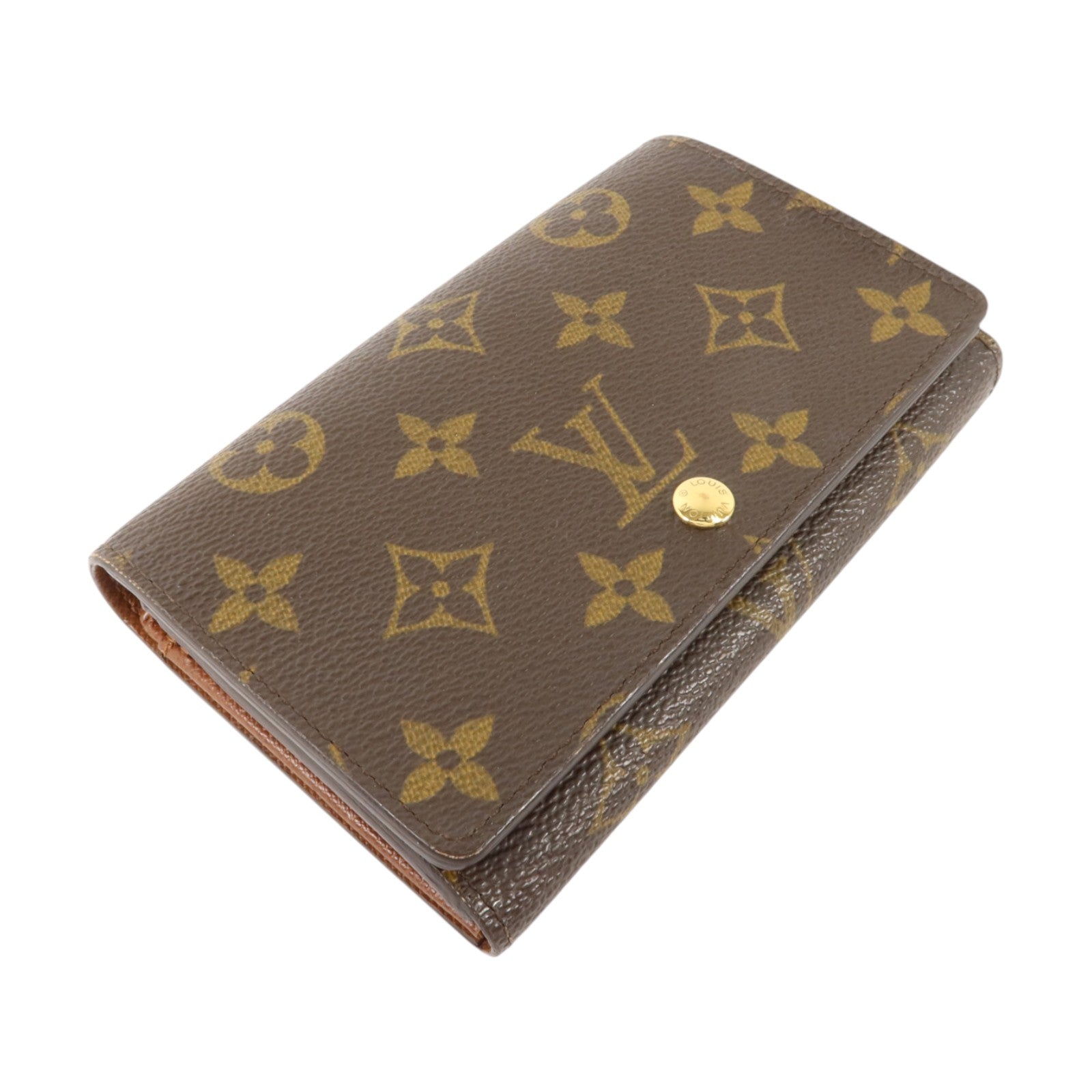 LOUIS VUITTON Monogram Porte Monnaie金扣錢包