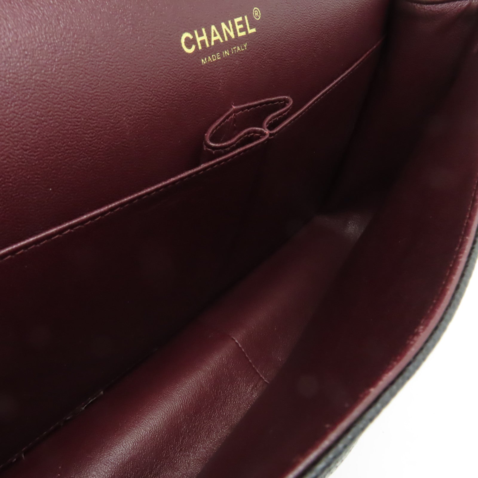 CHANEL 【激減優惠】菱格Caviar皮革Classic Jumbo銀扣鏈帶肩背袋黒色