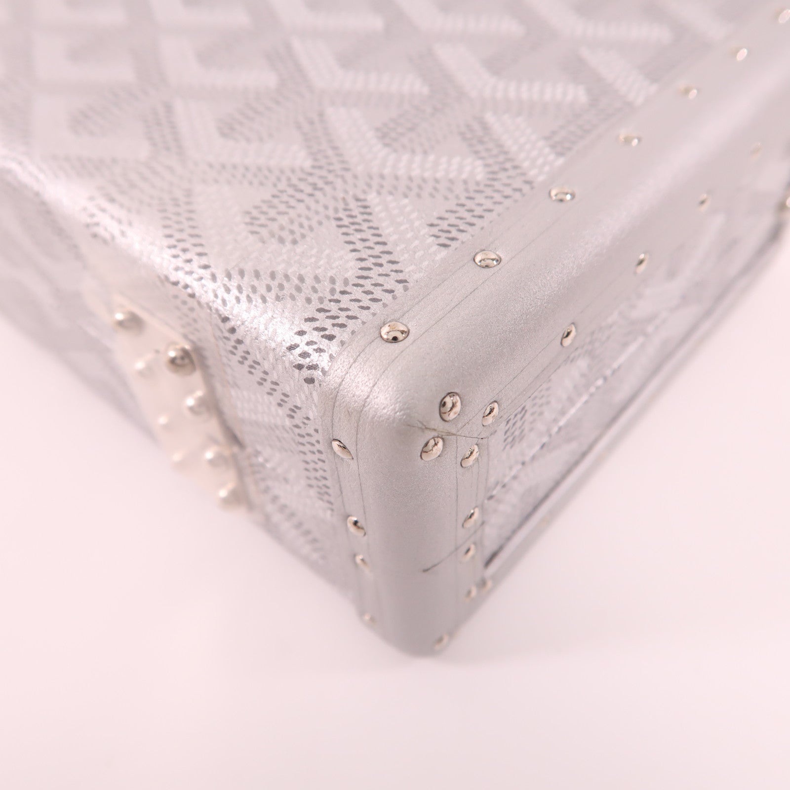 GOYARD 【激減優惠】塗層帆布Minaudiere Trunk Bag銀扣肩背袋