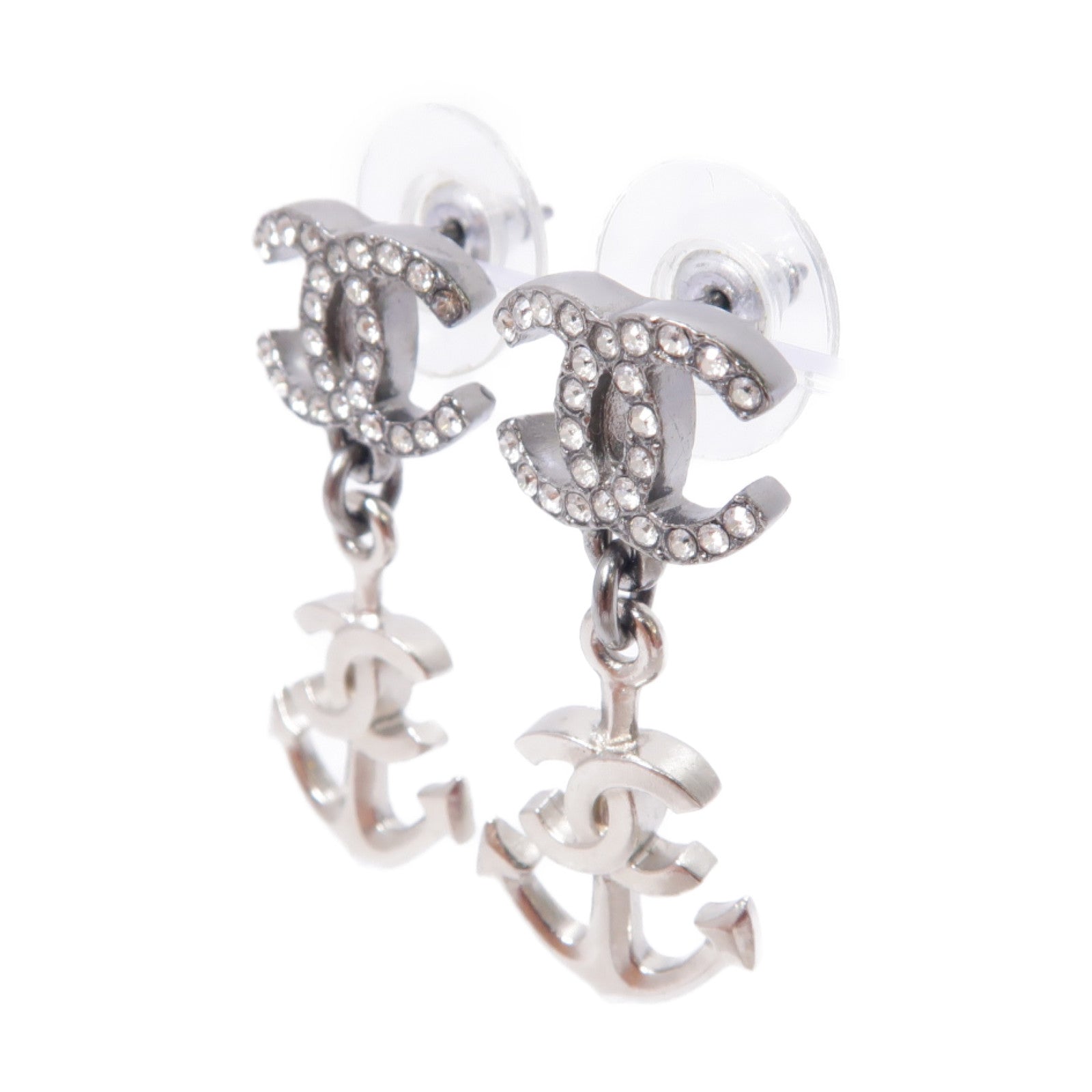 CHANEL 金屬Earring耳環銀色