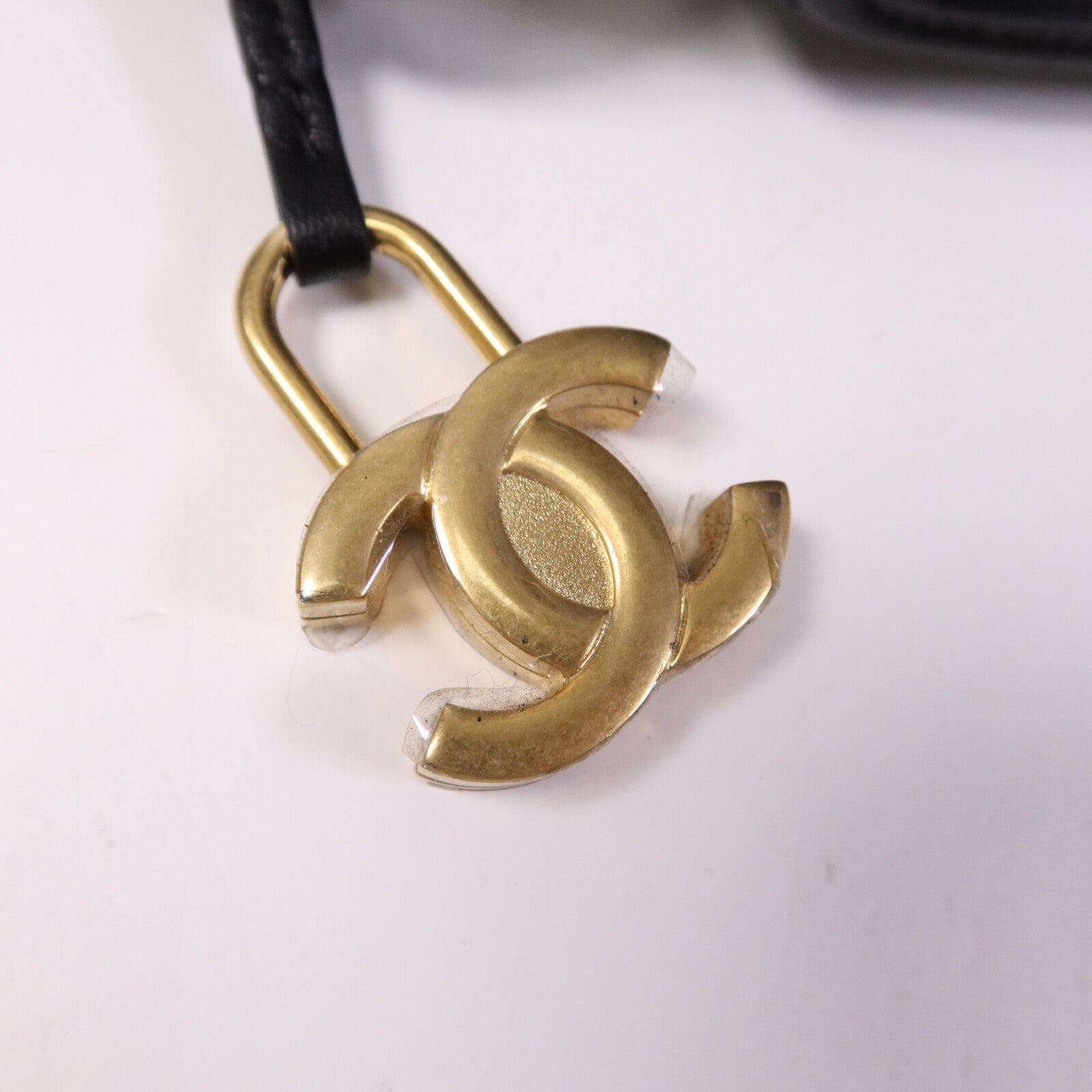 CHANEL 牛皮皮革Vanity Case Bag金扣手挽肩背兩用袋
