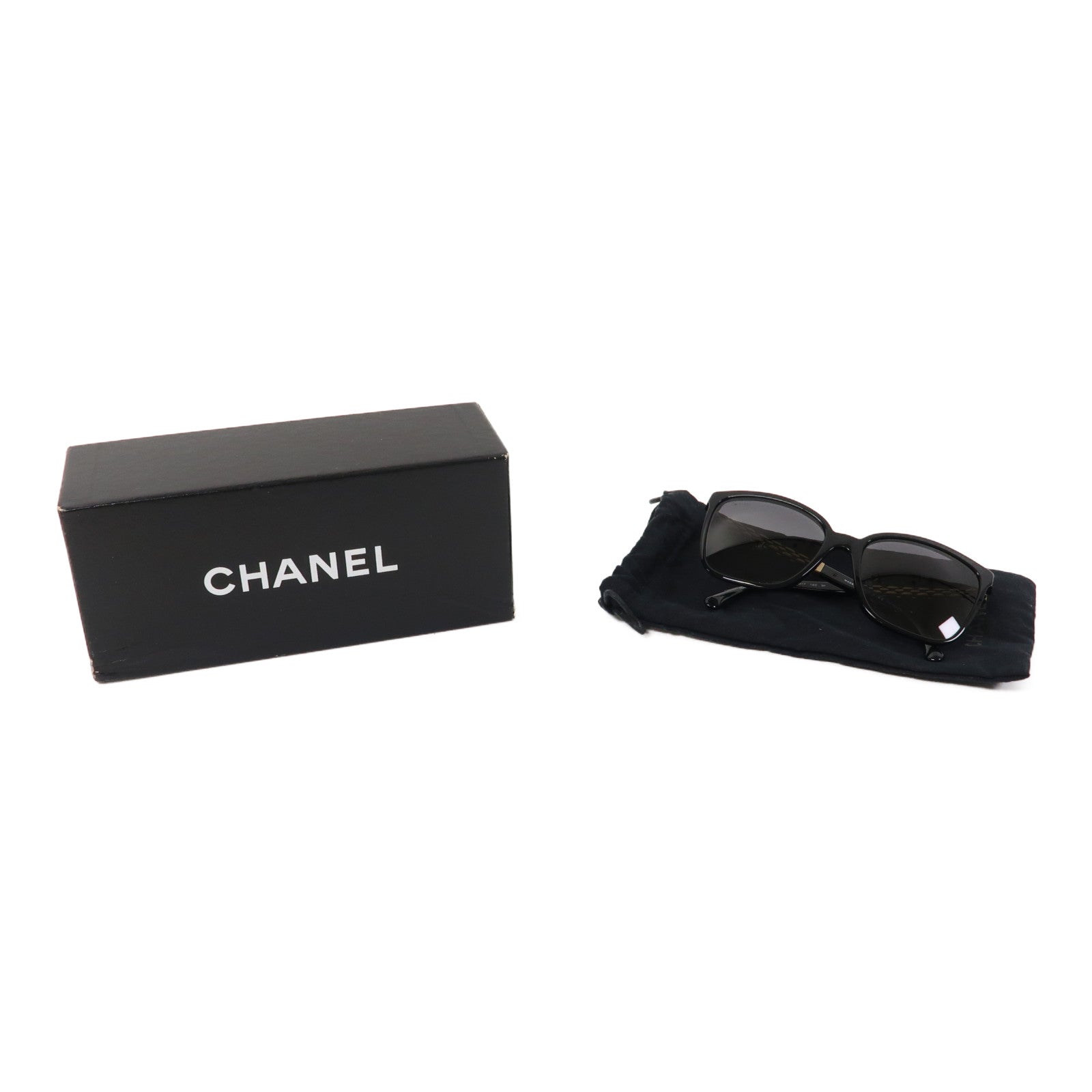 CHANEL 【激減優惠】PVC Sunglass太陽眼鏡黑色
