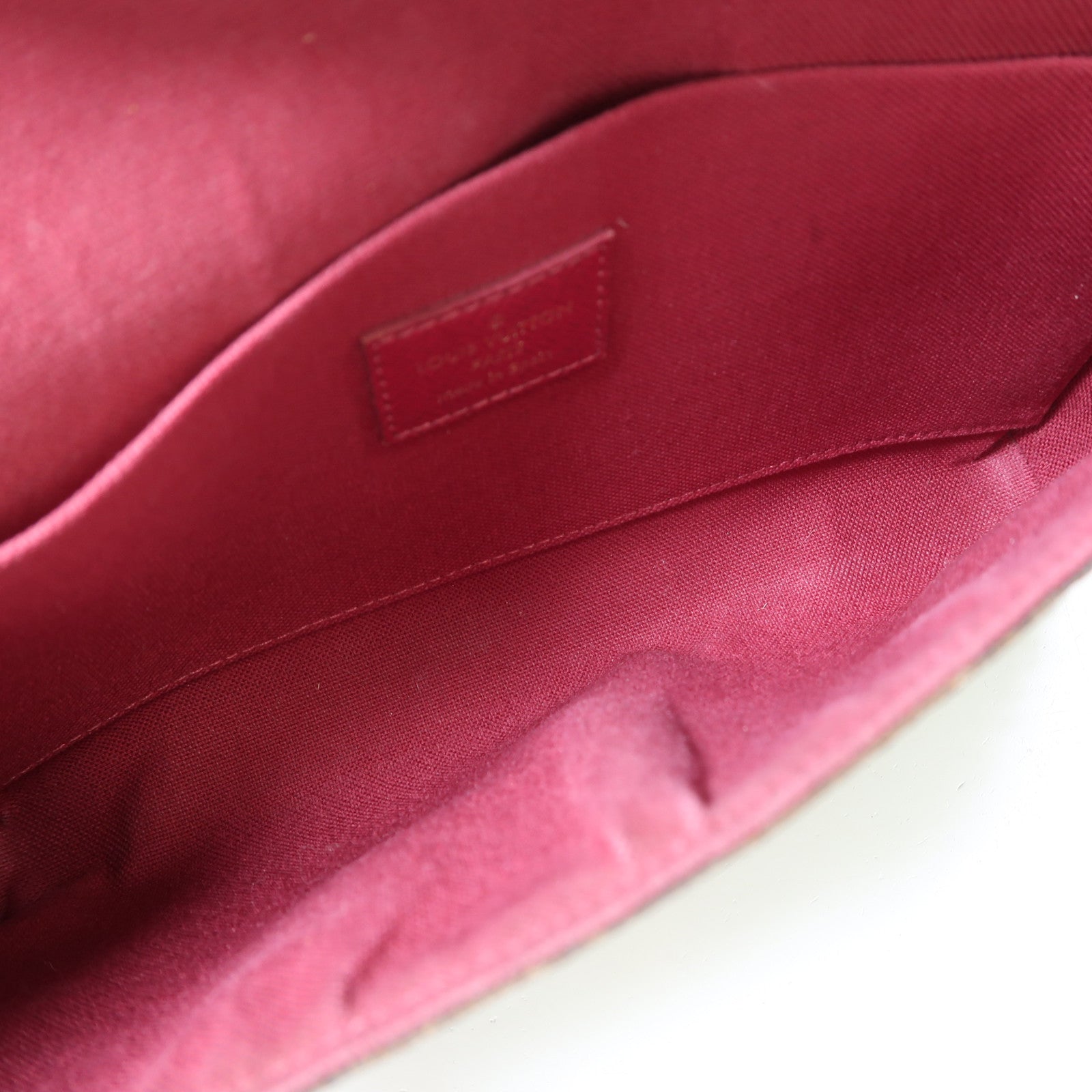 LOUIS VUITTON Monogram Pochette Felicie金扣鏈帶肩背袋啡色