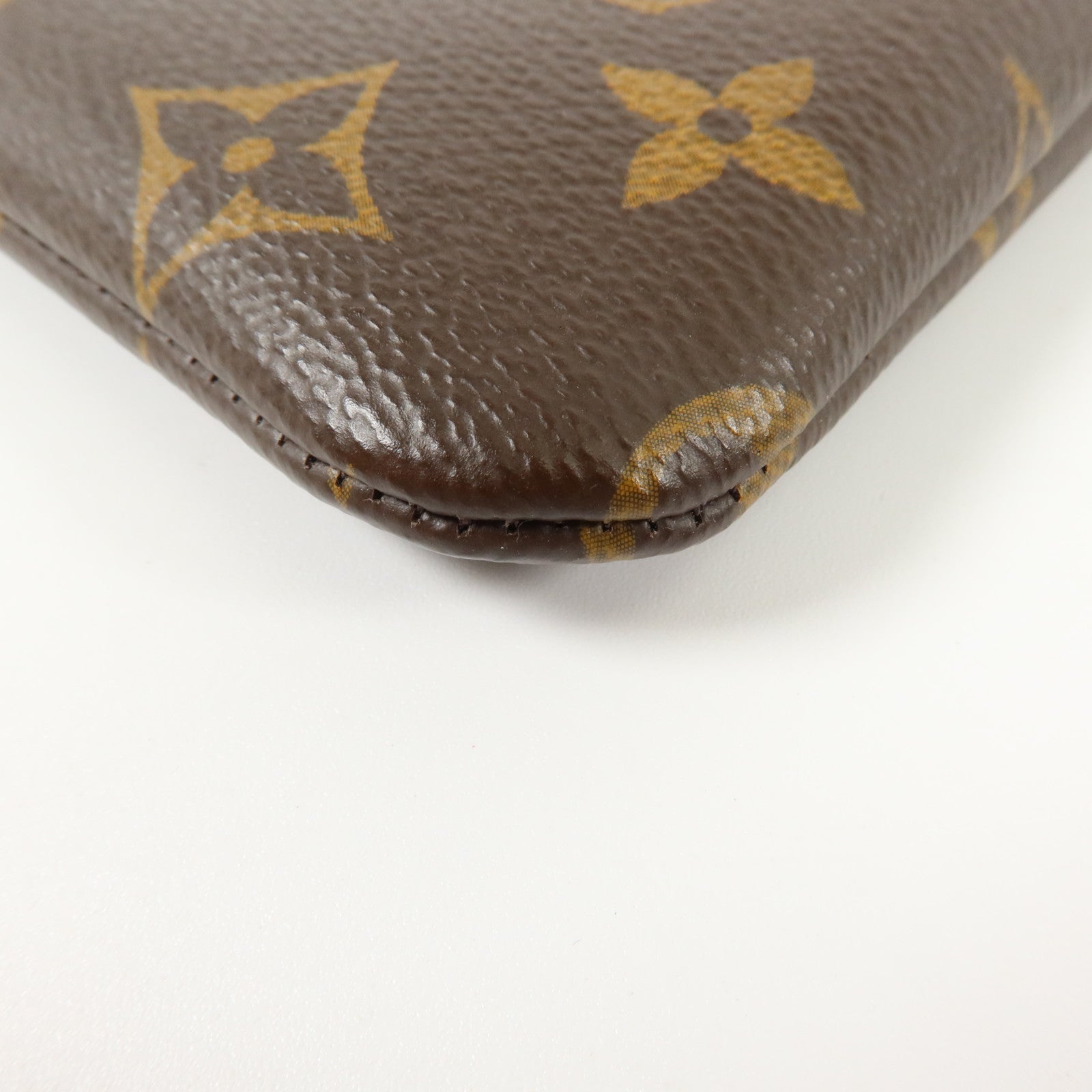 LOUIS VUITTON Monogram Key Pouch S金扣鎖匙套