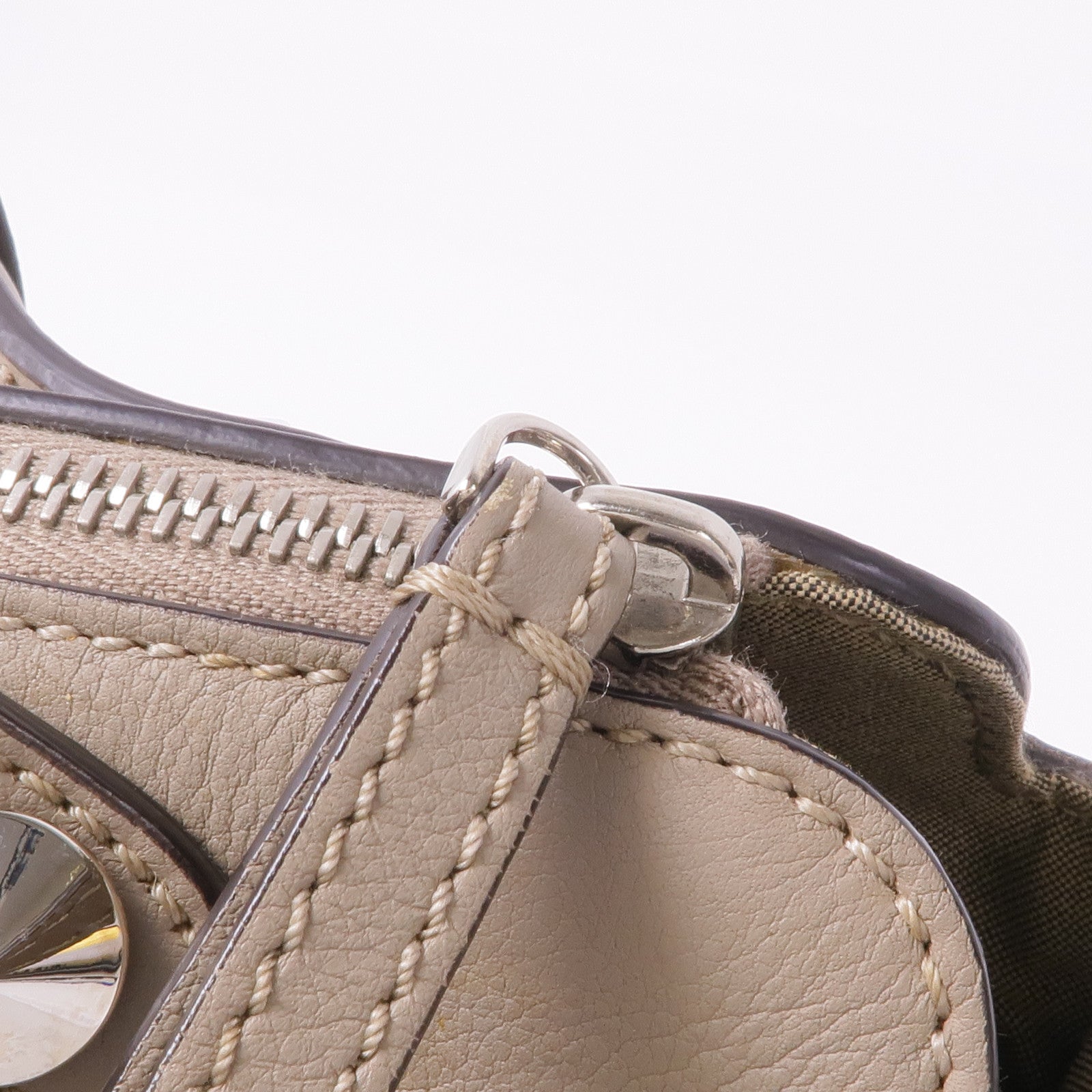 FENDI 牛皮皮革By The Way銀扣手挽肩背兩用袋