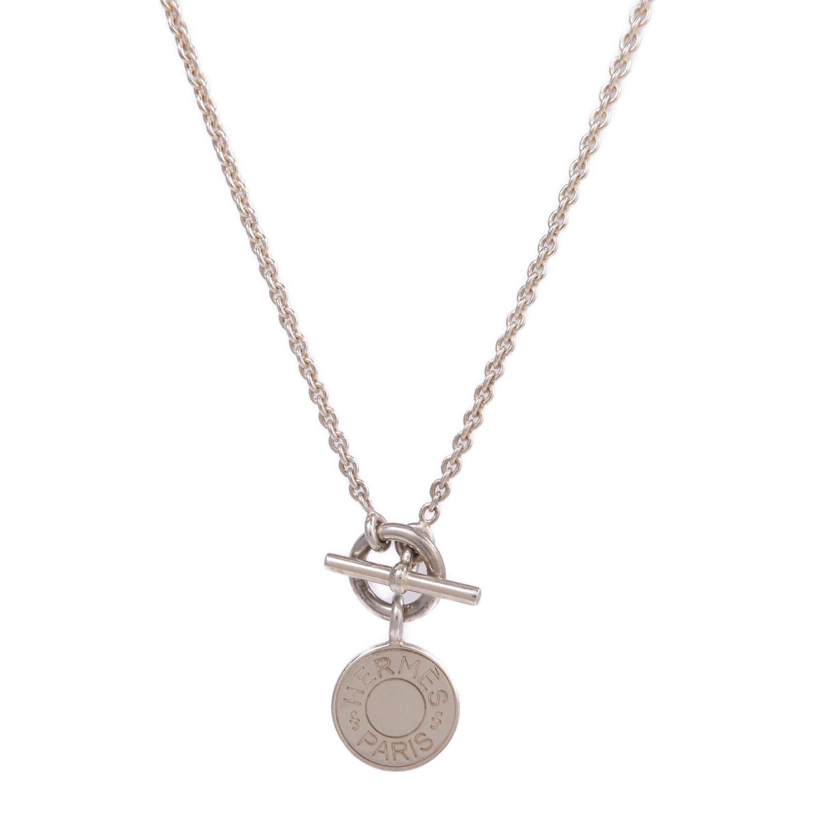 HERMES 925純銀Amulettes Ex-Libris Pendant項鍊
