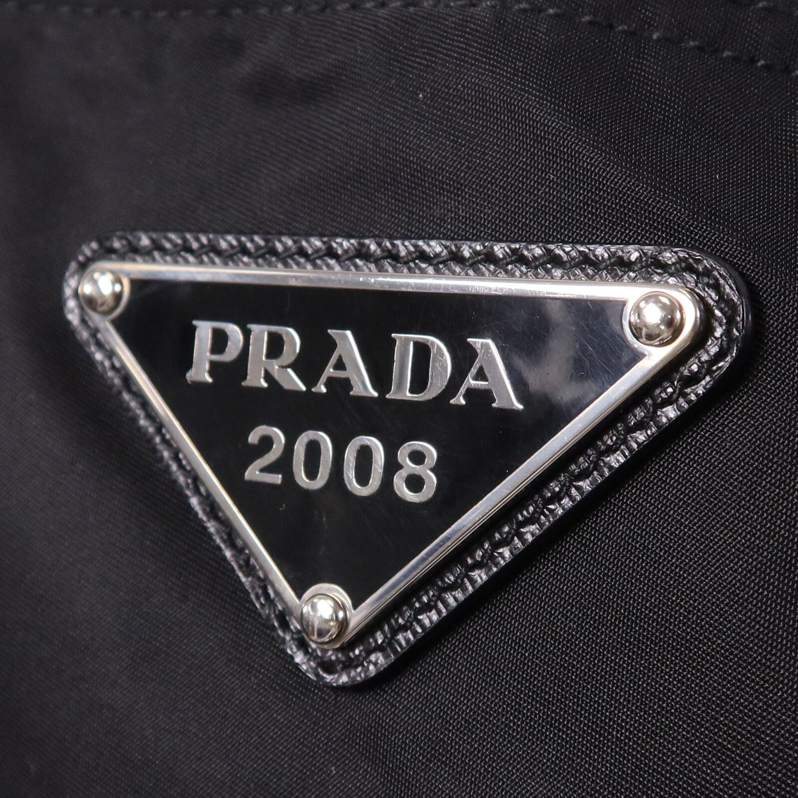 PRADA 尼龍Shoulder Bag銀扣手挽肩背兩用袋