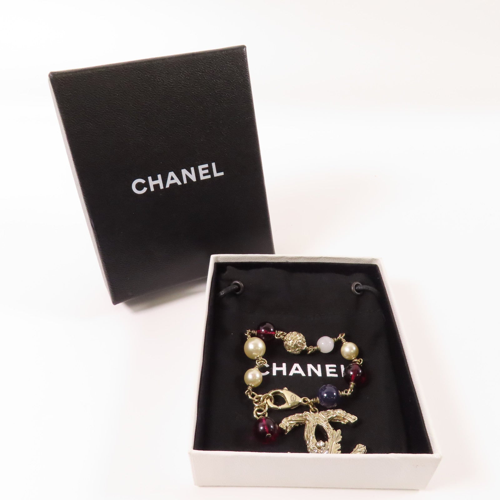 CHANEL 金屬Bracelet手鏈金色/紅色/藍色