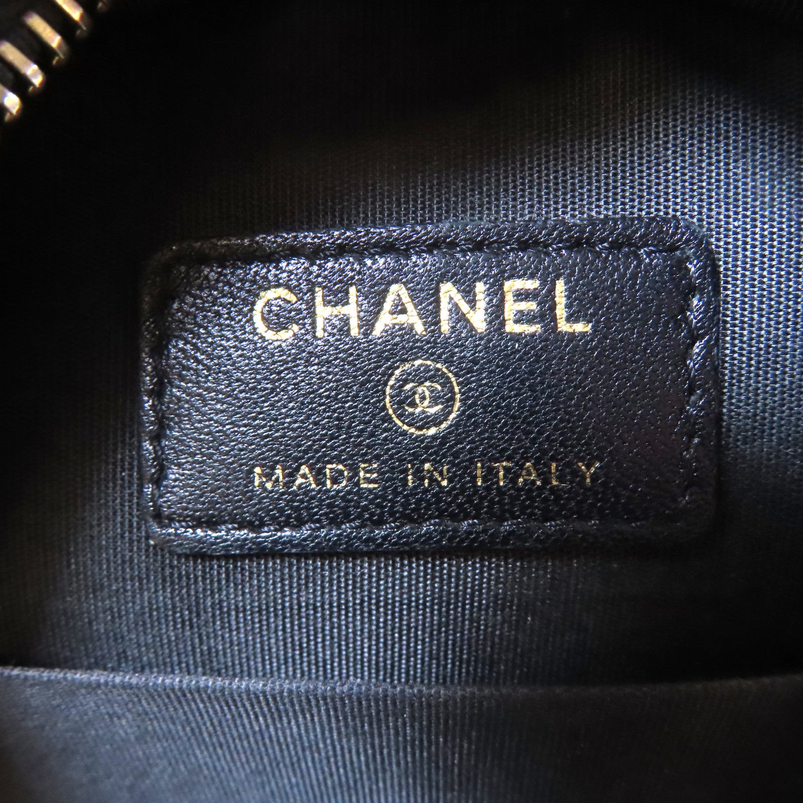 CHANEL 菱格羊皮皮革Chain Shoulder Bag金扣鏈帶肩背袋黑色