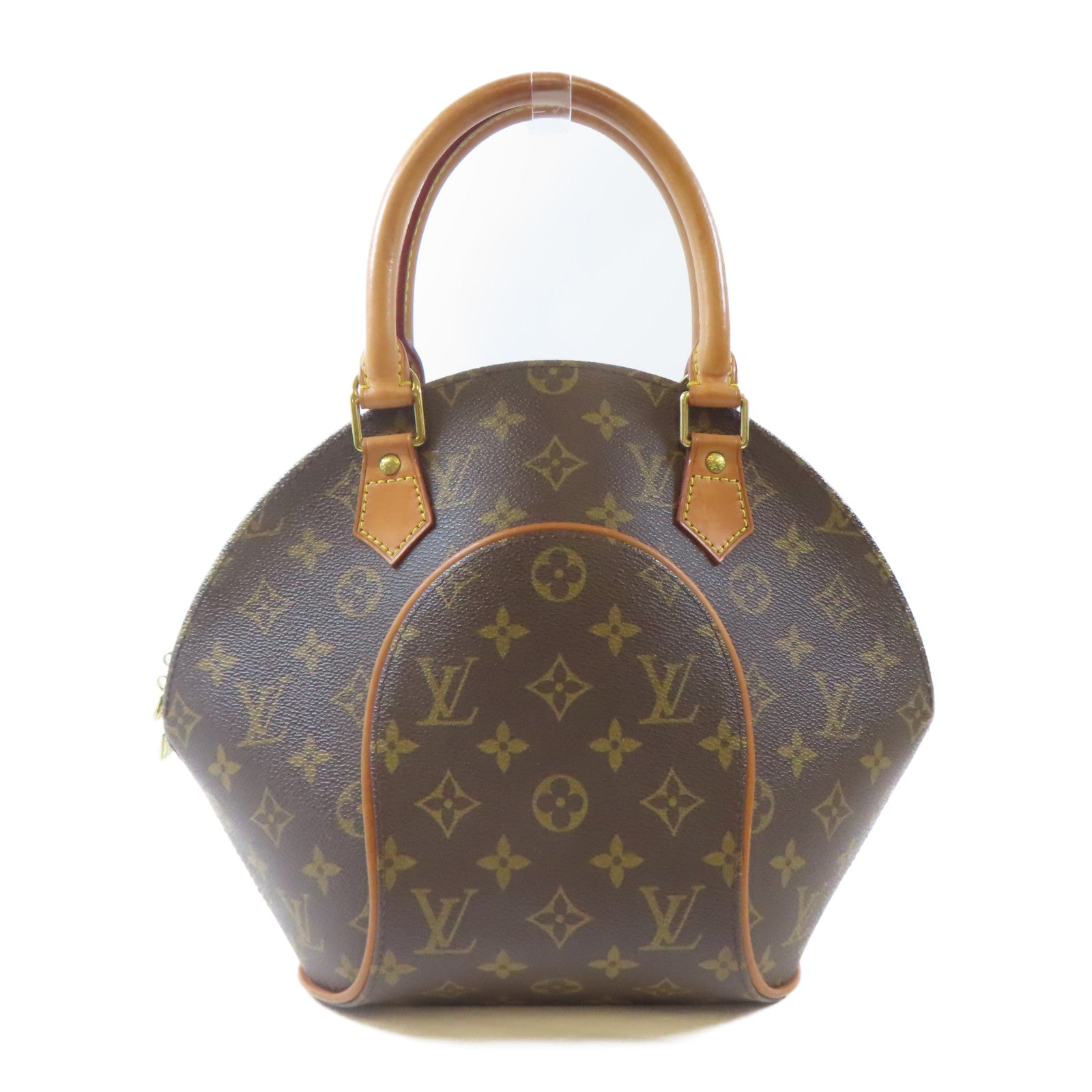 LOUIS VUITTON Monogram Ellipse PM金扣手挽袋啡色