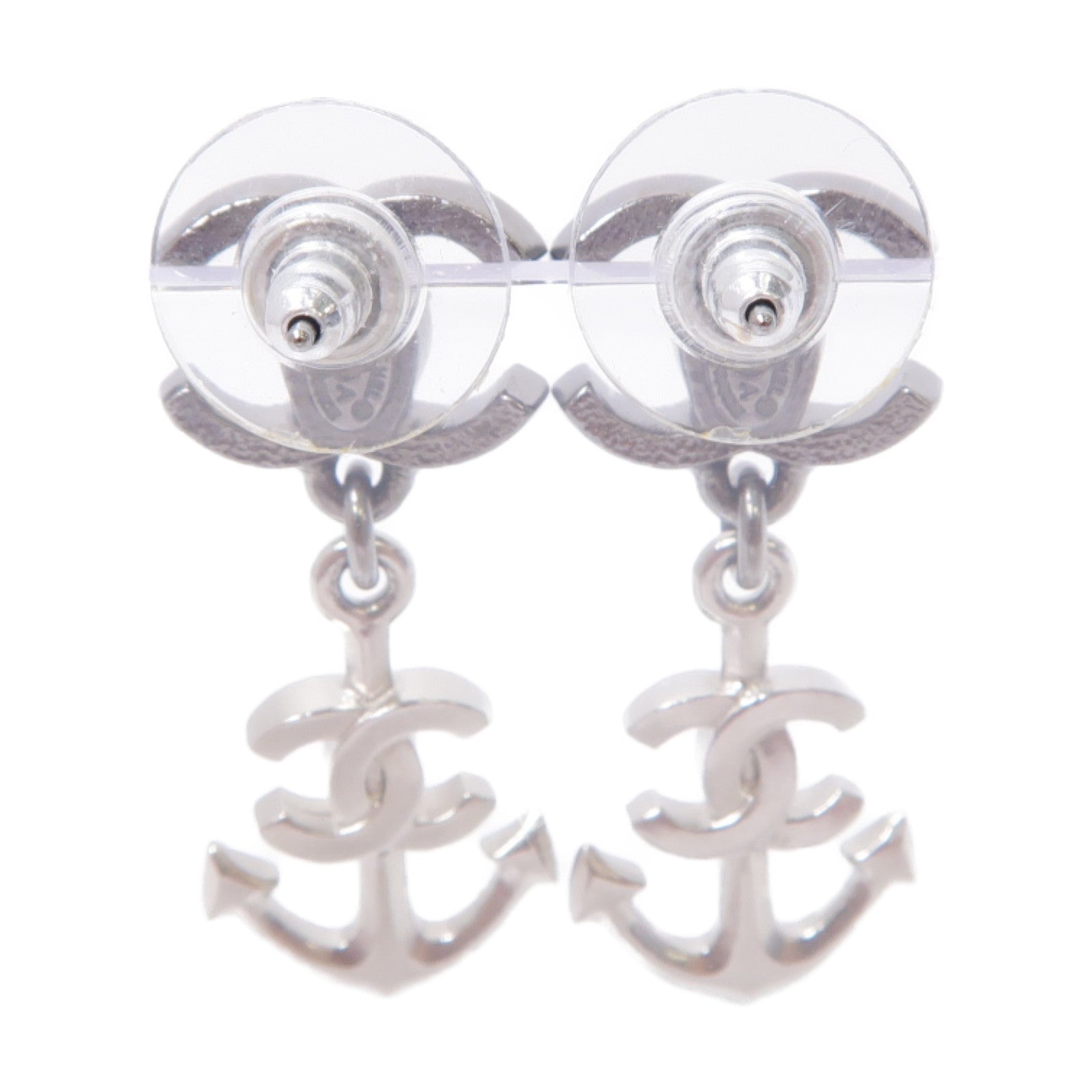 CHANEL 金屬Earring耳環銀色