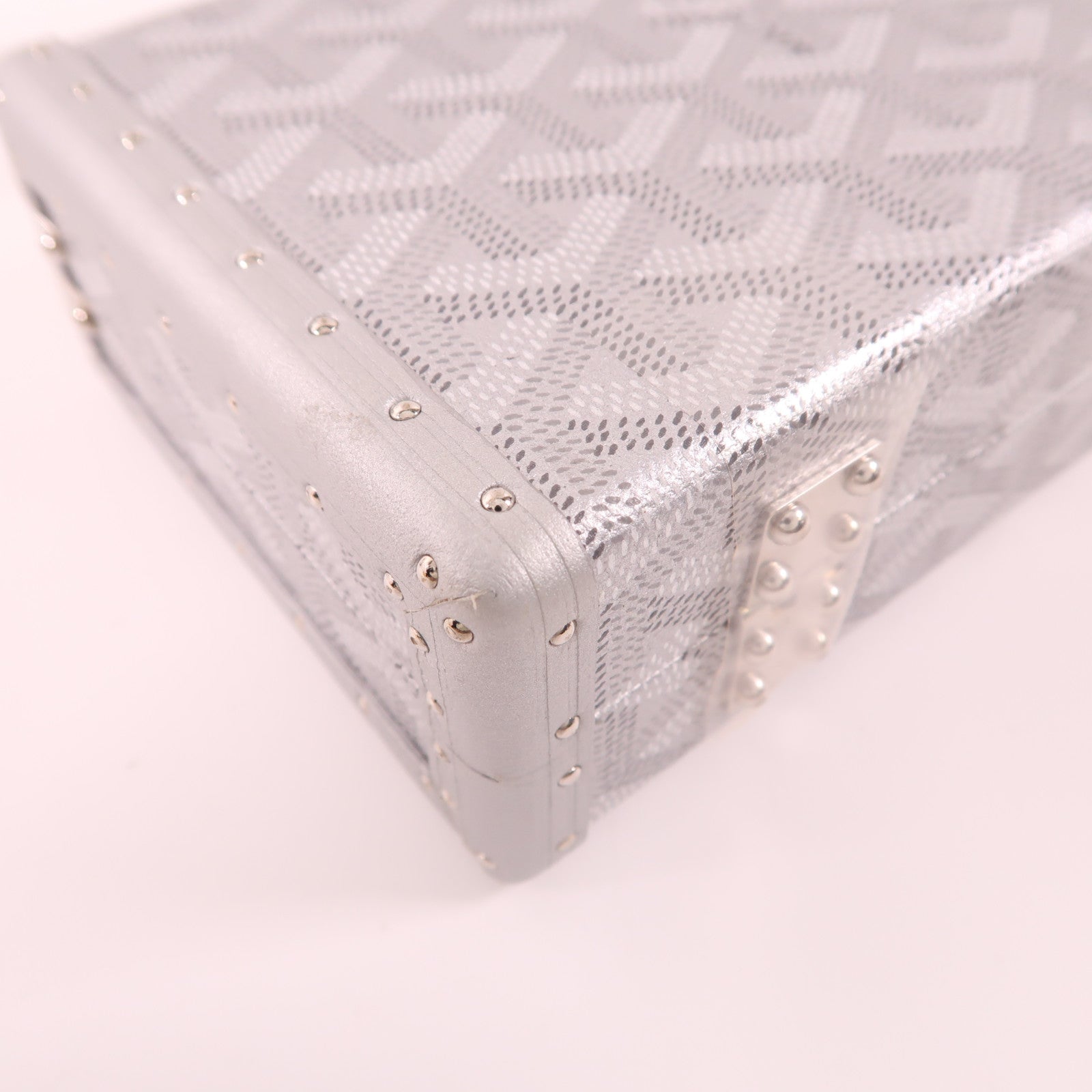 GOYARD 【激減優惠】塗層帆布Minaudiere Trunk Bag銀扣肩背袋