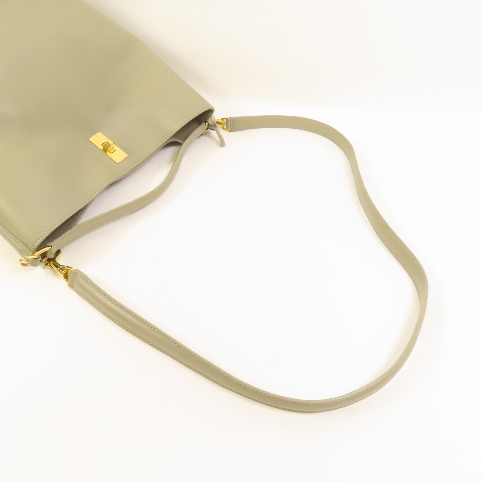 CELINE 牛皮皮革Bucket 16金扣手挽肩背兩用袋