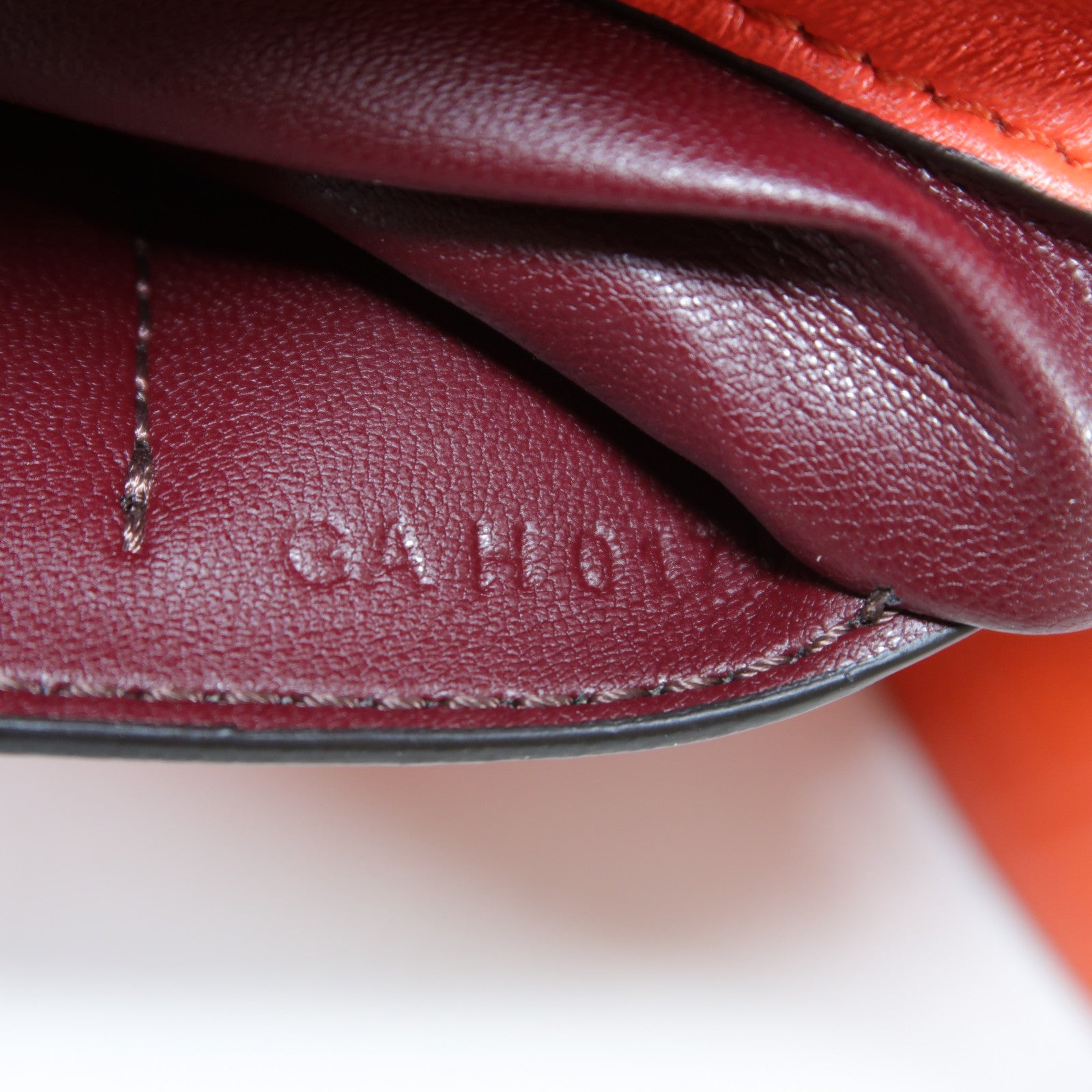 GIVENCHY GHW Shoulder Bag Calfskin Leather Red