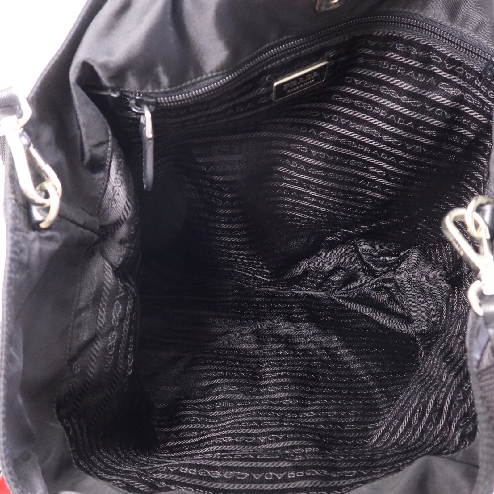 PRADA 尼龍Shoulder Bag銀扣手挽肩背兩用袋