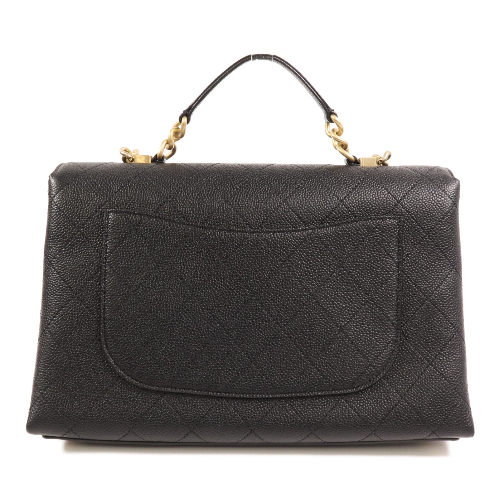 CHANEL 牛皮皮革2 Way Shoulder Bag金扣手挽肩背兩用袋