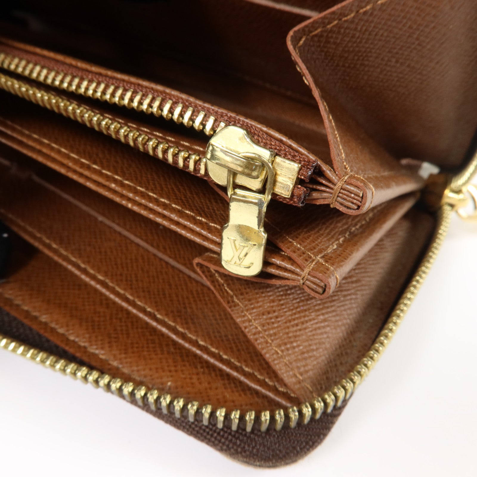 LOUIS VUITTON Monogram Zipper Long Wallet金扣長錢包