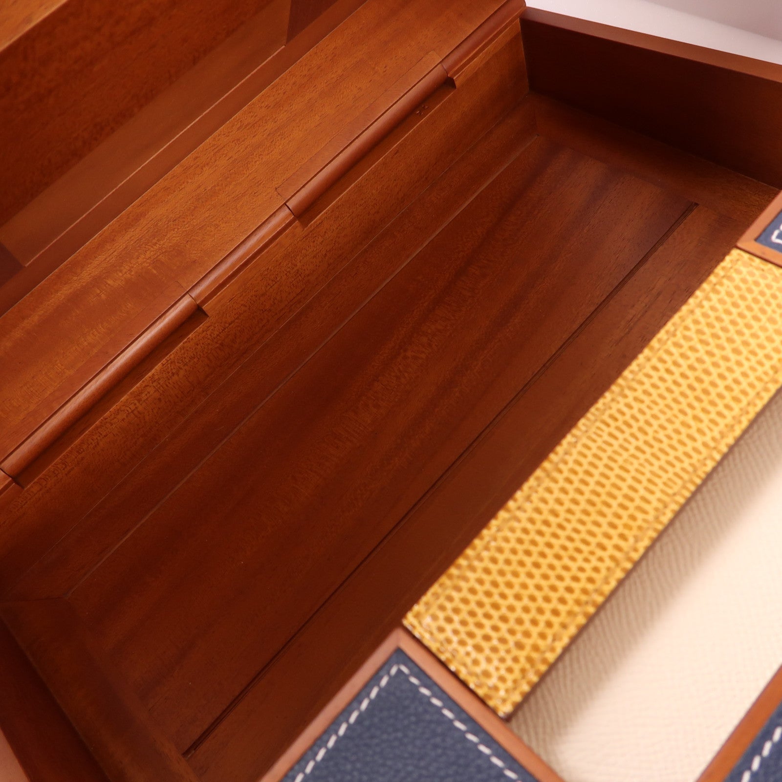 HERMES 木材/皮革/蜥蝪皮革Mahjong Set麻雀