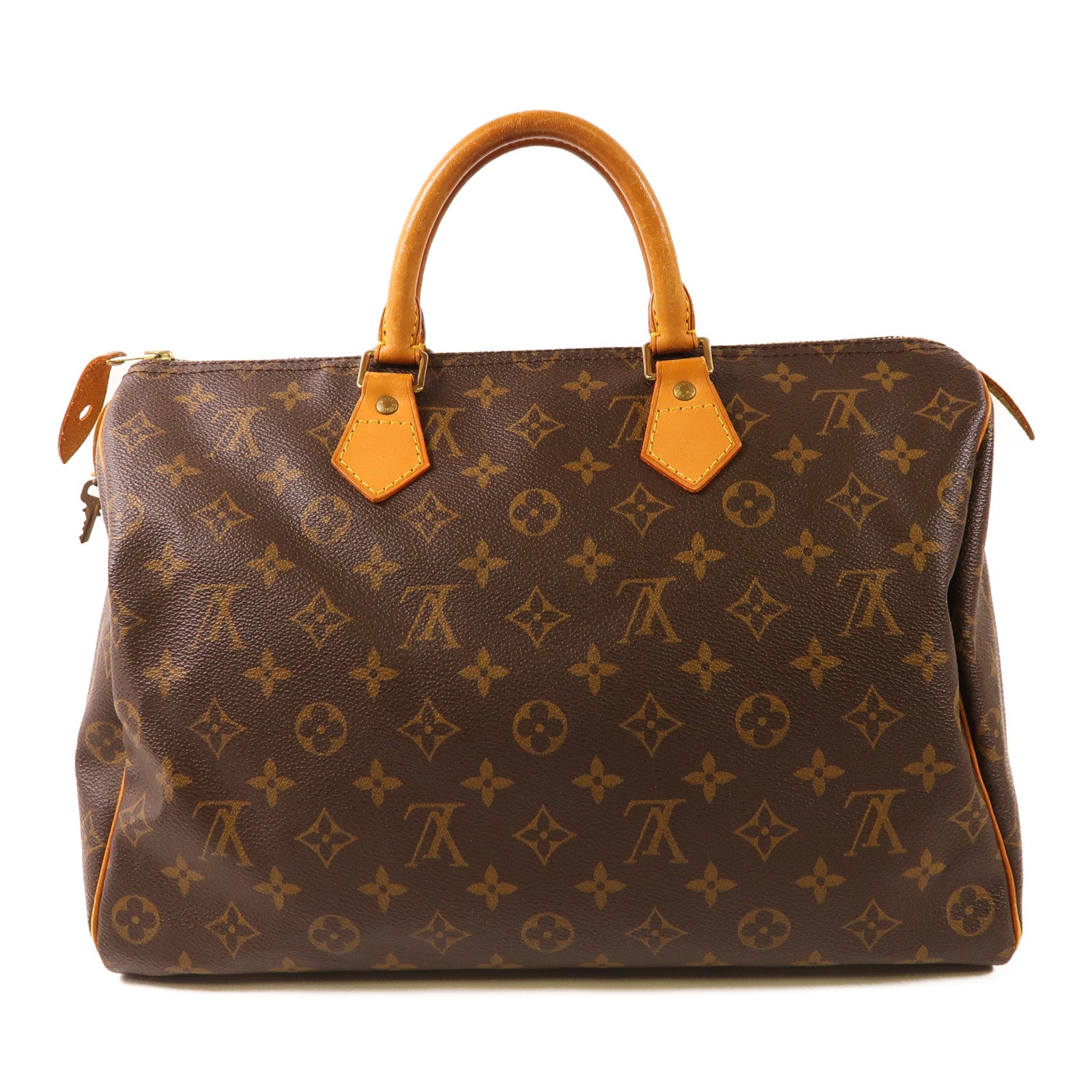 LOUIS VUITTON Monogram Speedy 35金扣手挽袋