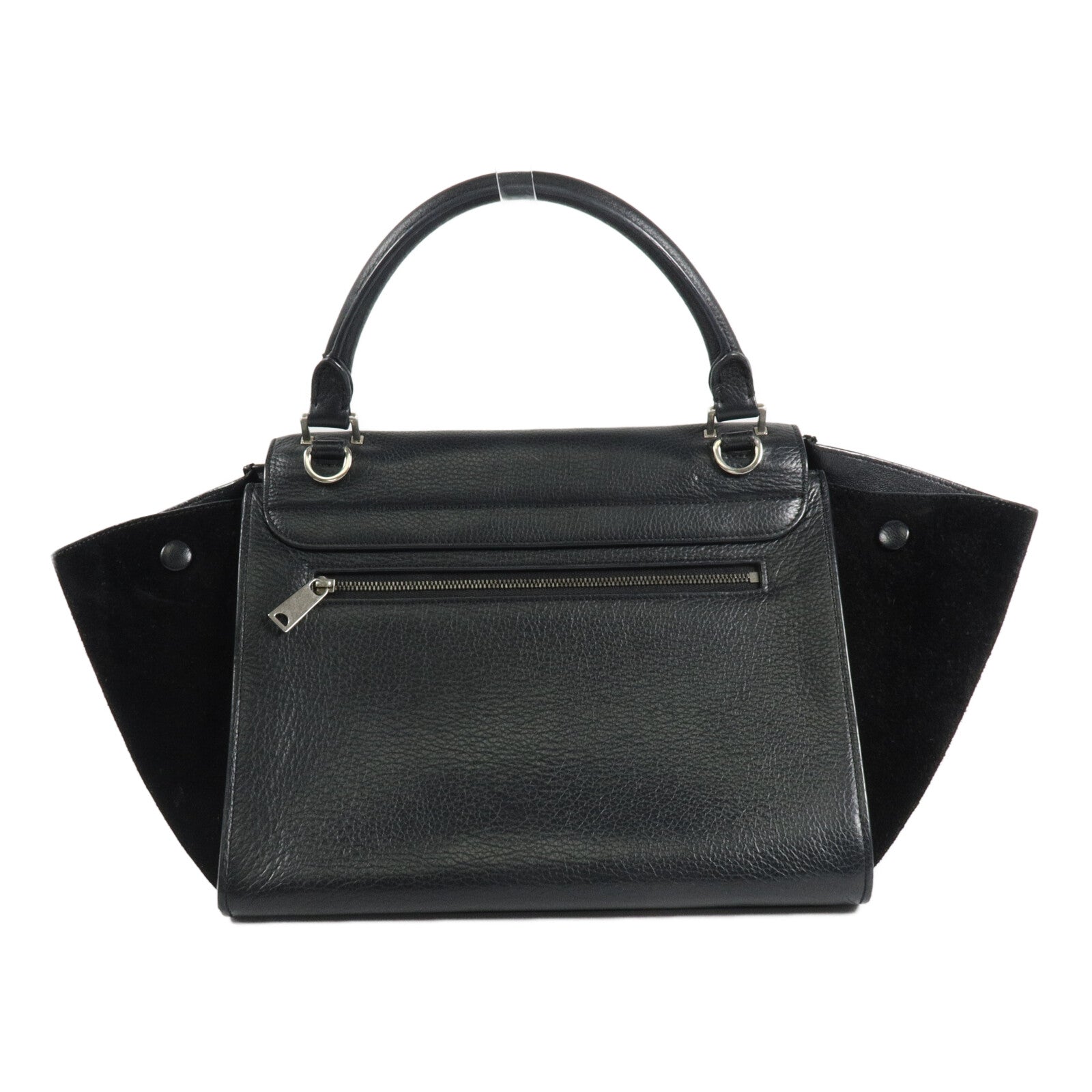 CELINE 牛皮皮革/麂皮皮革Small Trapeze手挽肩背兩用袋