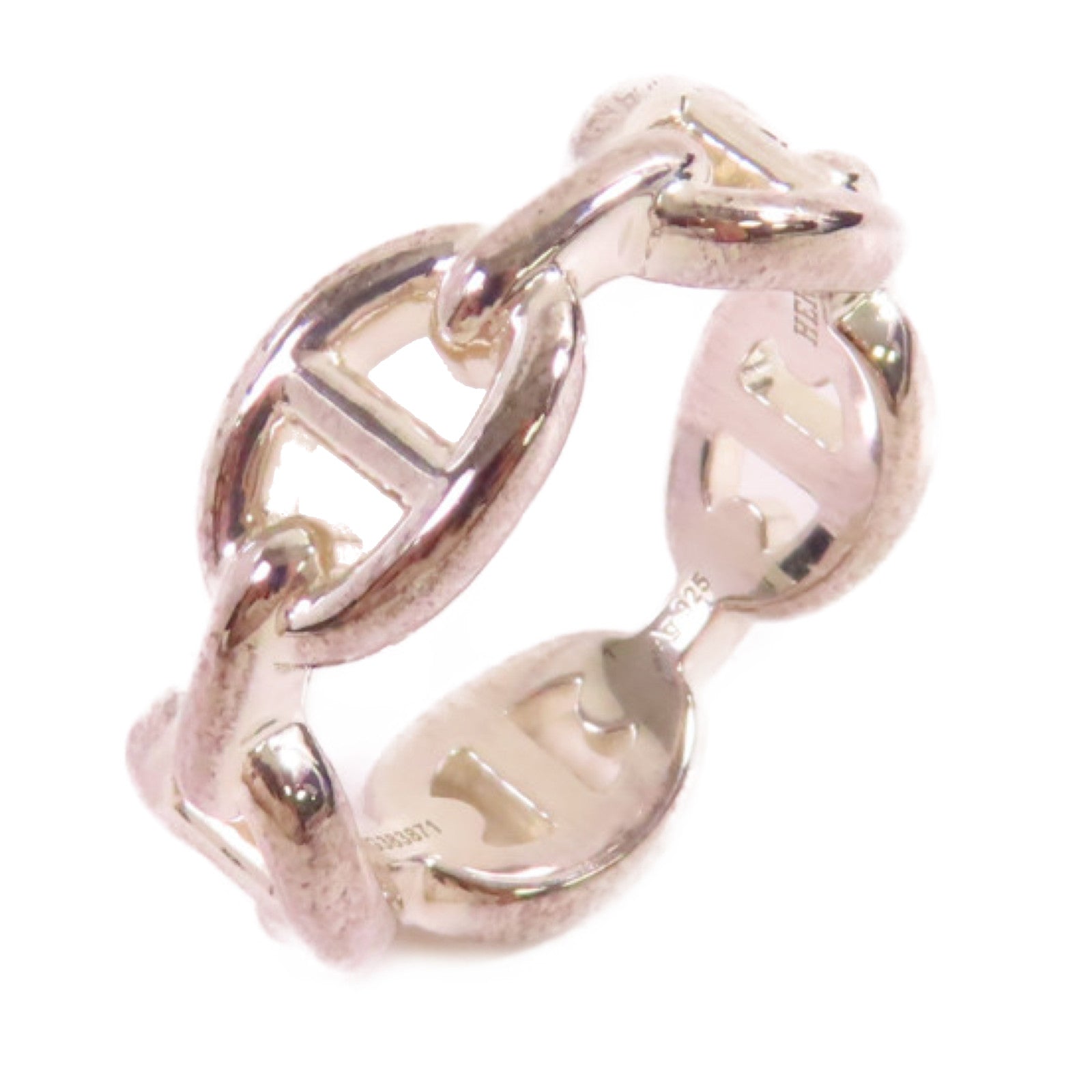 HERMES 925純銀Chaine D'Ancre Ring戒指#55/#7.25