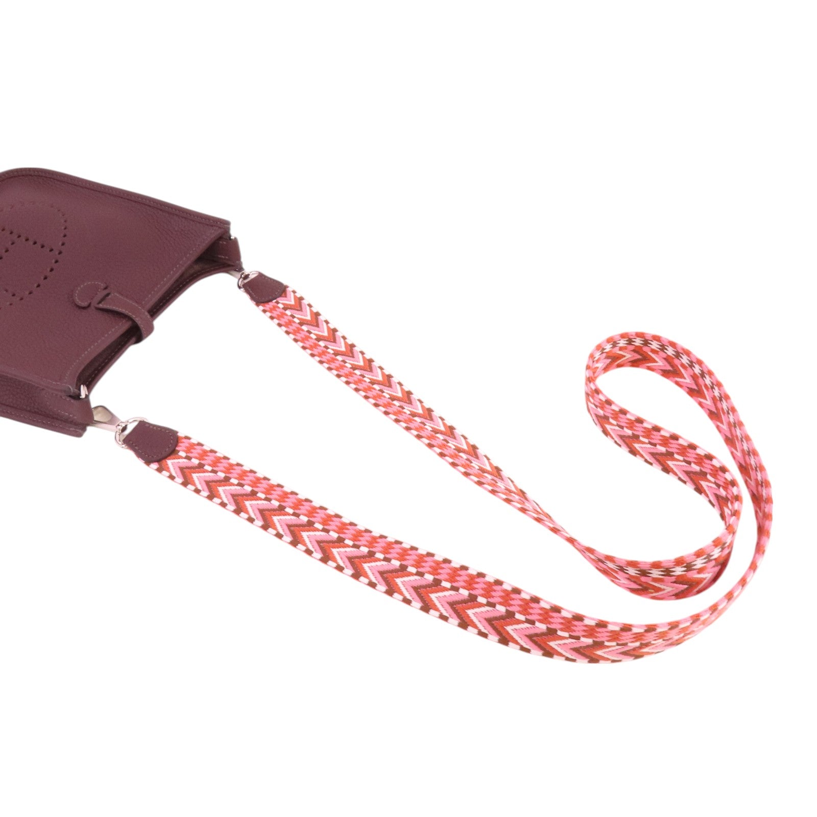 HERMES Clemence皮革Evelyne TPM銀扣肩背袋