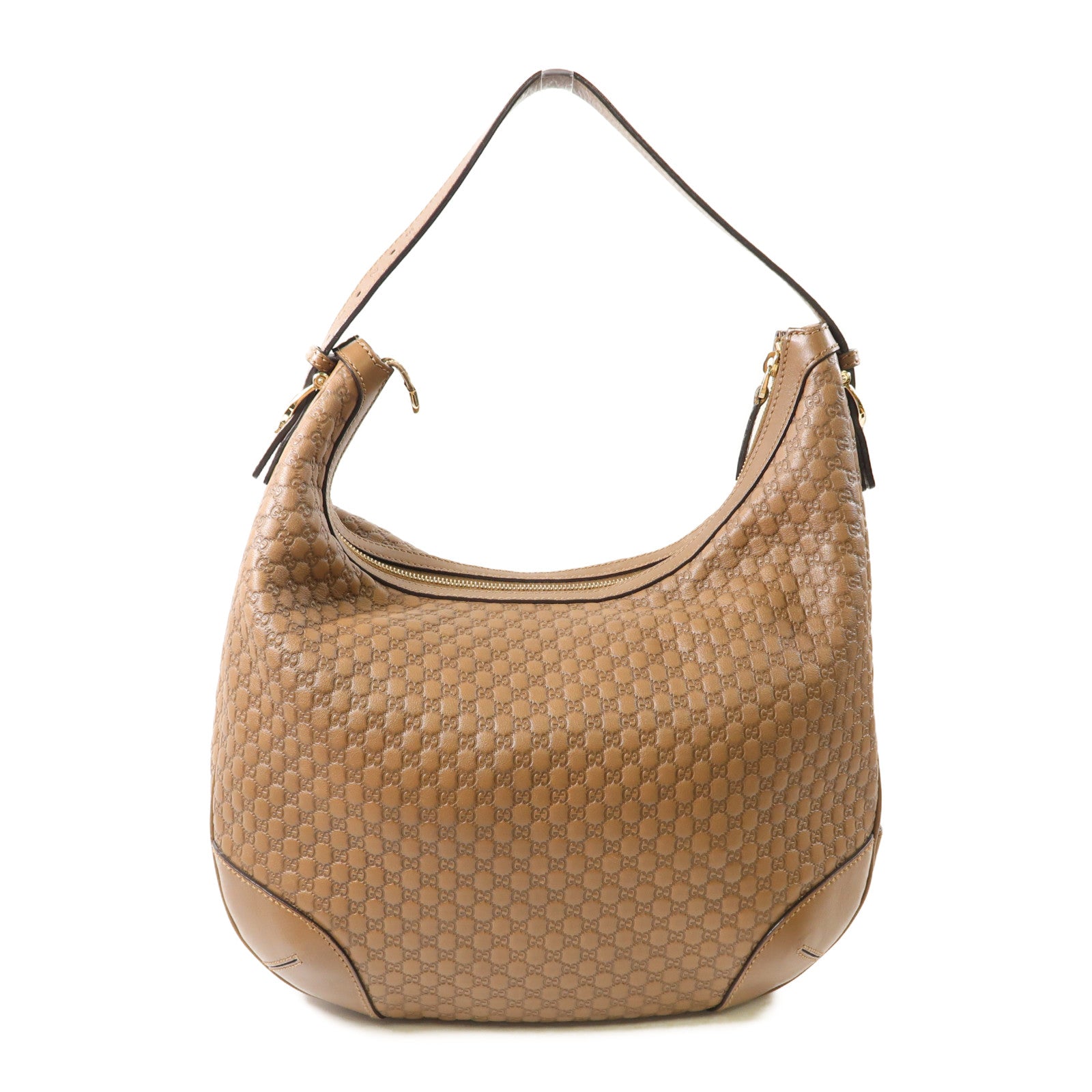 GUCCI GG SHW Shoulder Bag 309618 Calfskin Leather Brown