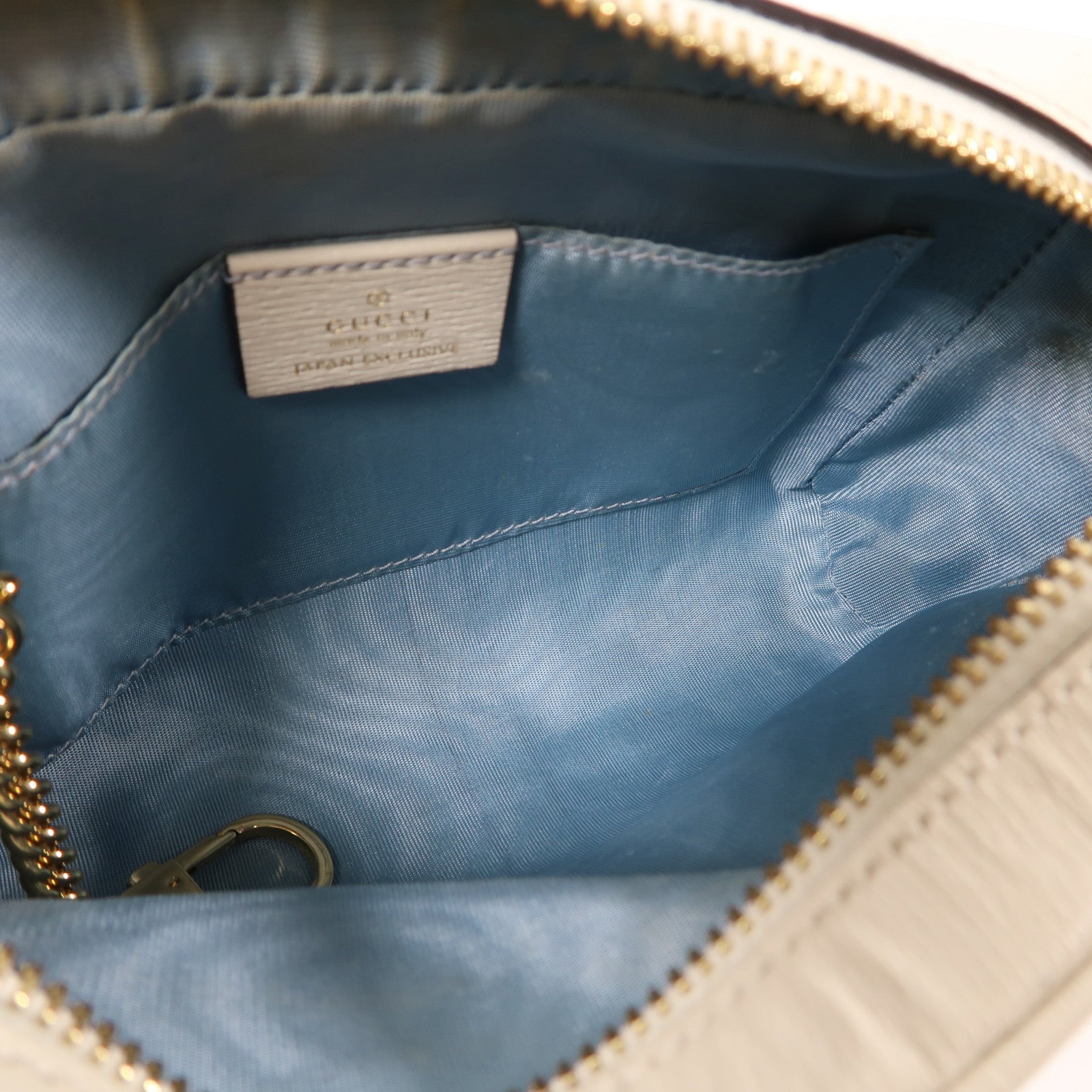 GUCCI 【激減優惠】塗層帆布Shoulder Bag金扣肩背袋綠色/米色
