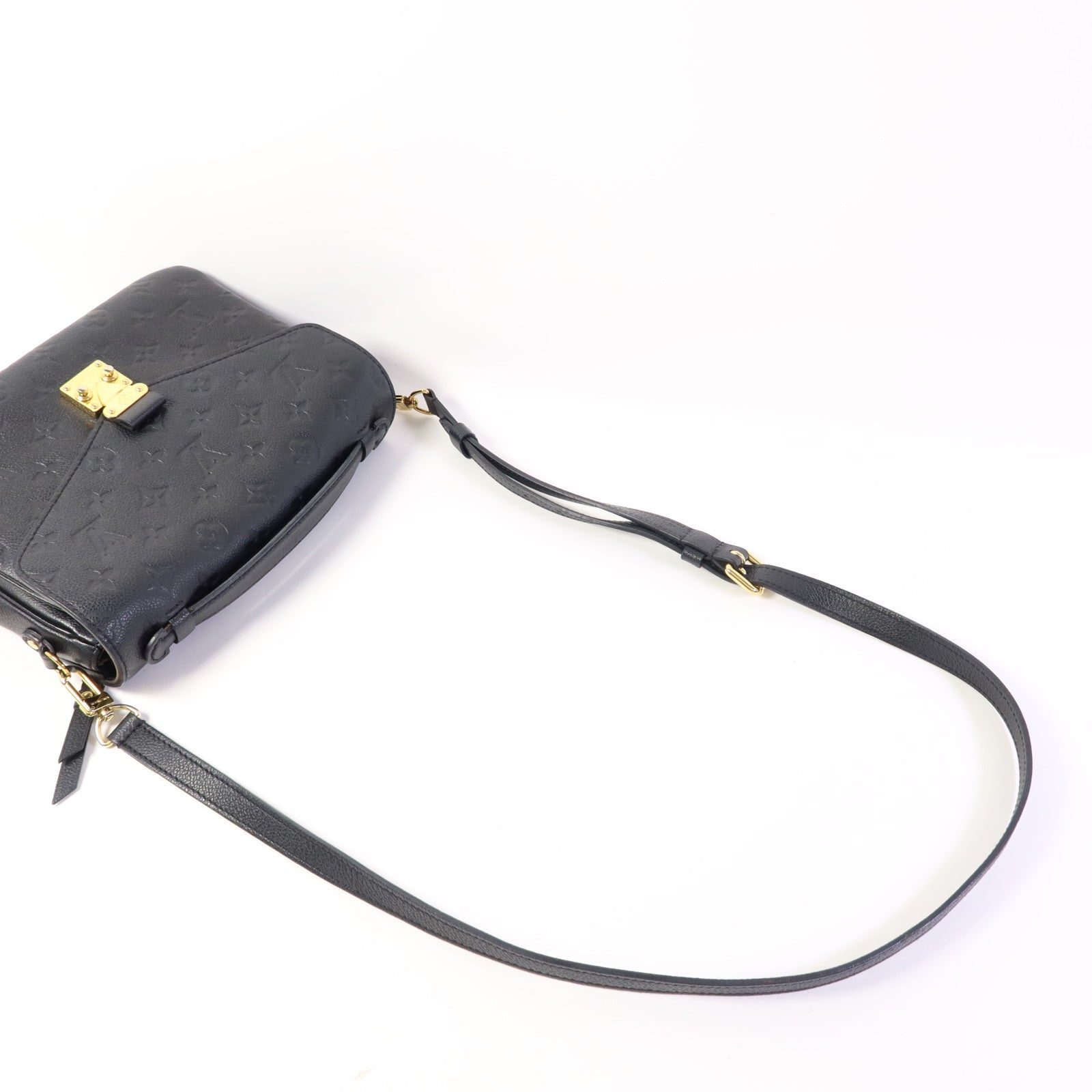 LOUIS VUITTON Monogram Empreinte Pochette Metis金扣手挽肩背兩用袋
