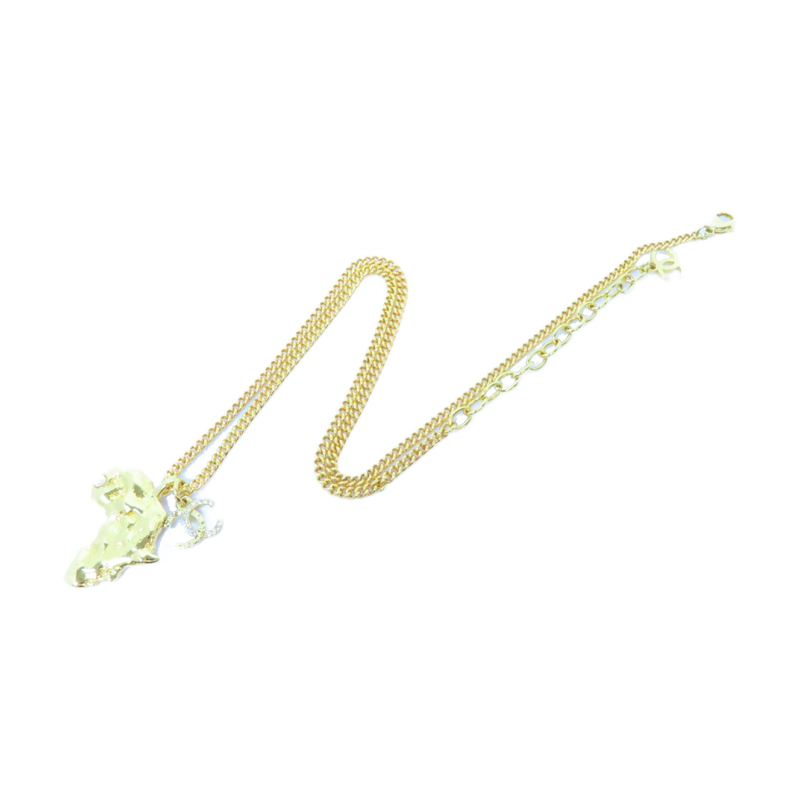 CHANEL 金屬Necklace項鍊金色