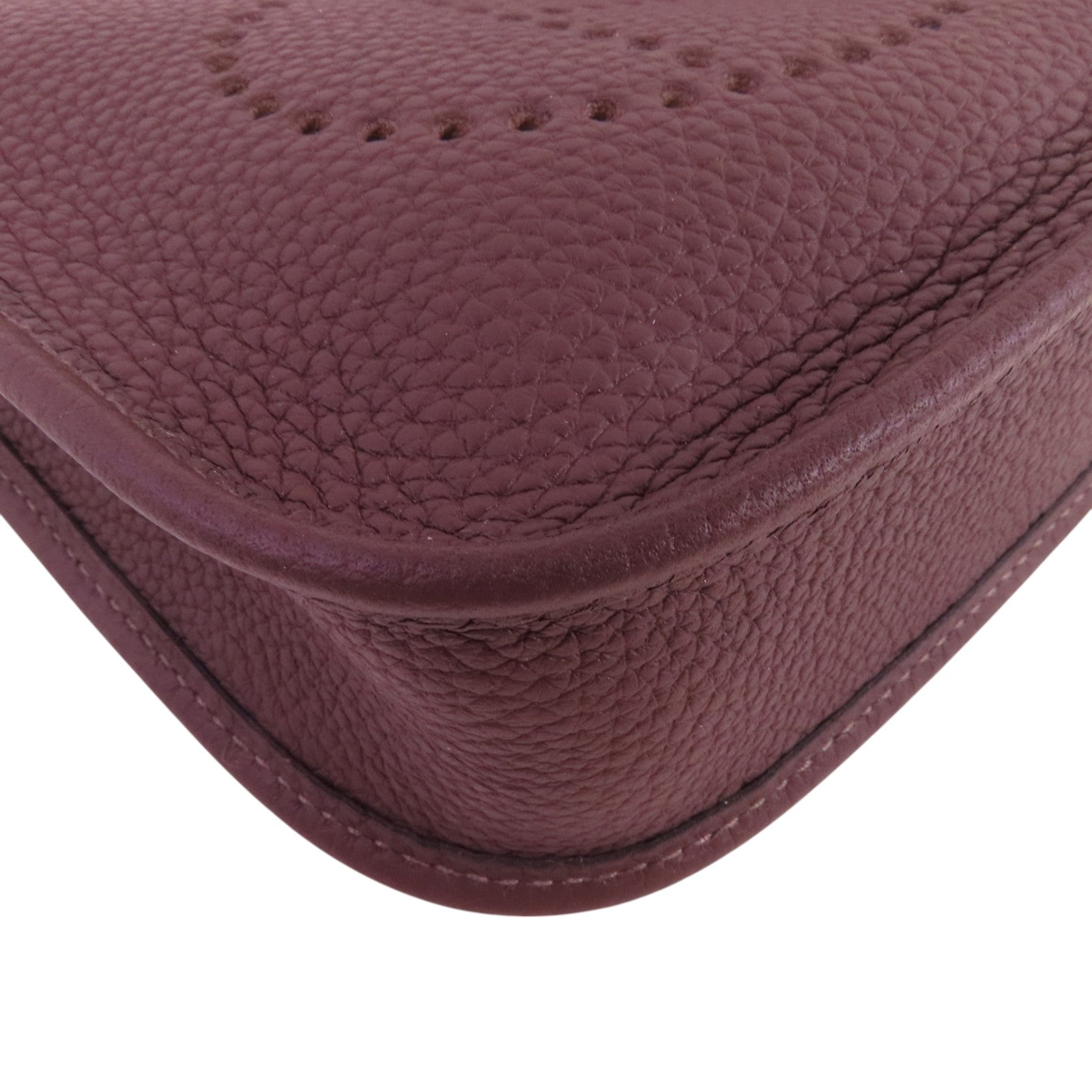 HERMES Clemence皮革Evelyne TPM銀扣肩背袋