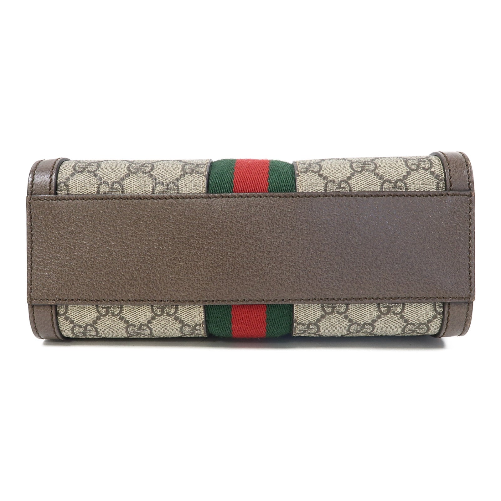 GUCCI 塗層帆布Ophidia Small Tote金扣手挽肩背兩用袋啡色