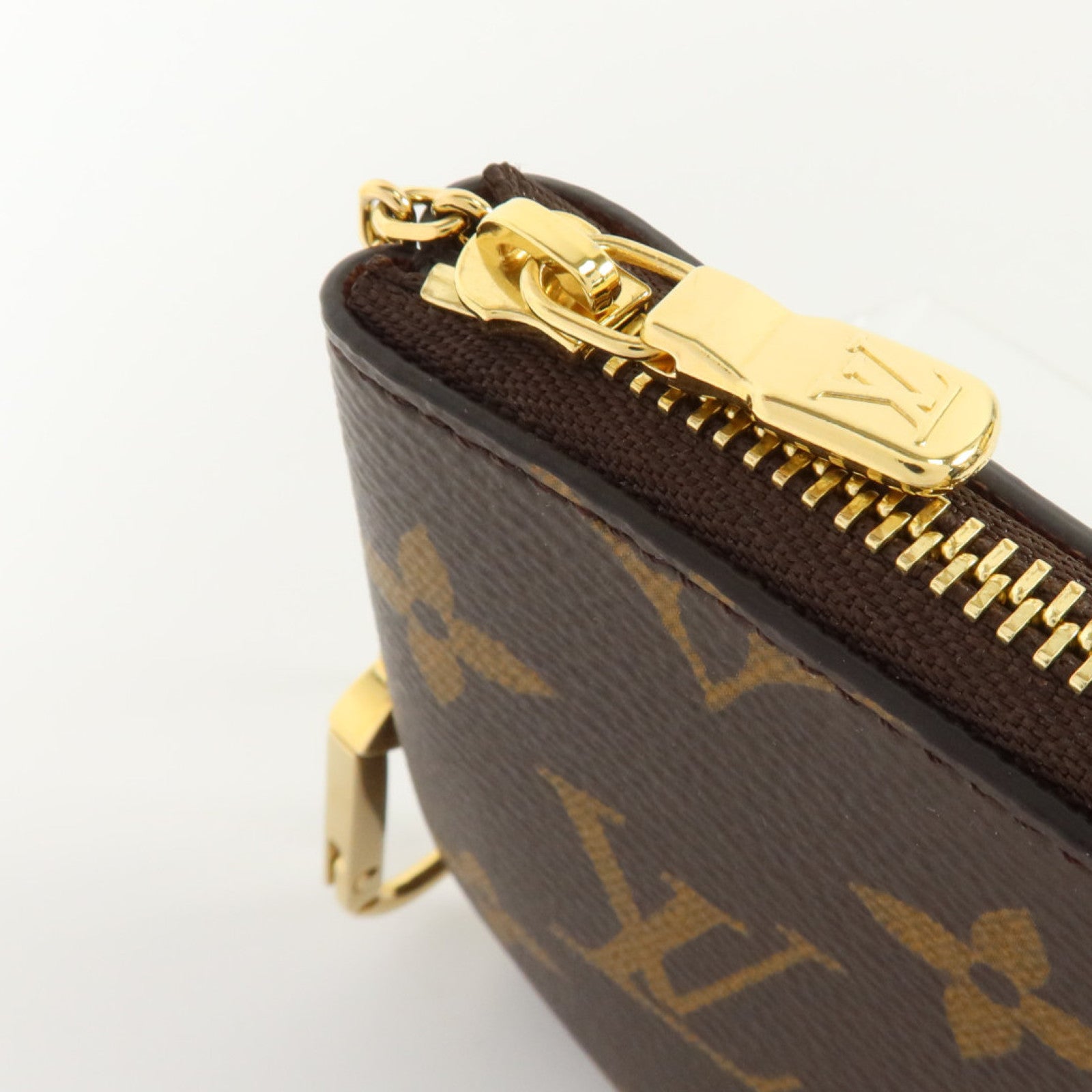 LOUIS VUITTON Monogram Key Pouch S金扣鎖匙套